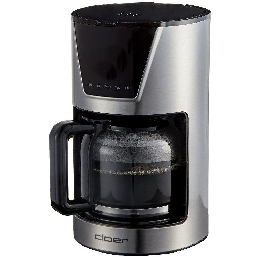 Cloer Filterkaffeemaschine 5257, Papierfilter, Elegantes Edelstahl-Design