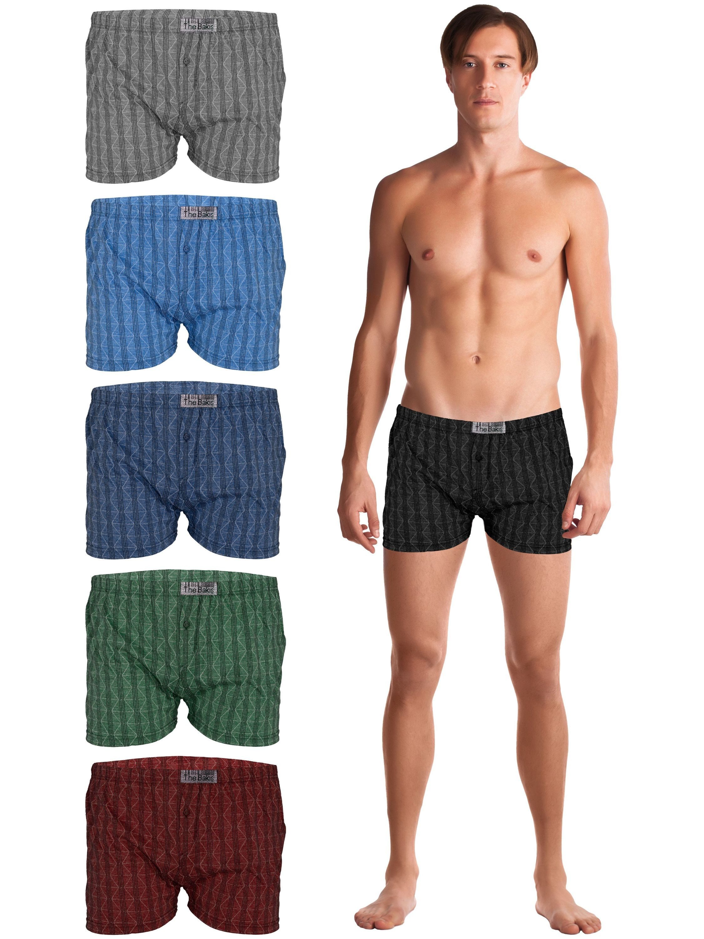 TEXEMP Boxershorts 3er-6er Pack Herren Boxershorts Baumwolle Unterwäsche Bo günstig online kaufen