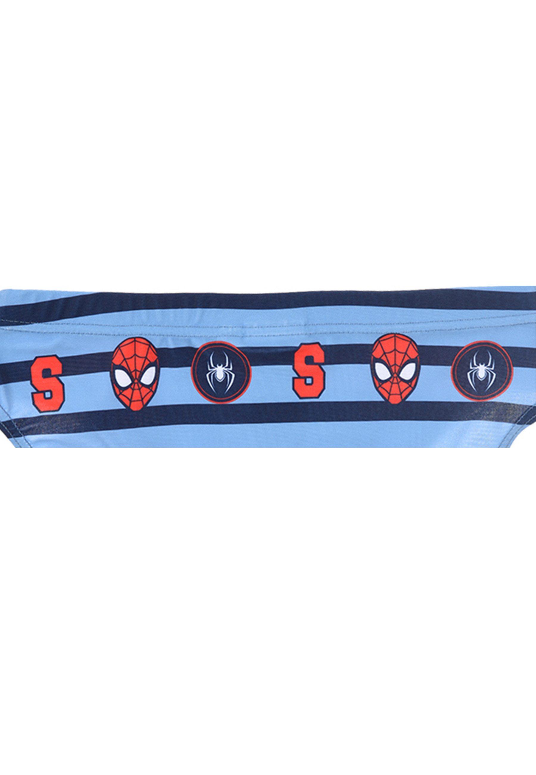Spiderman Badehose Marvel Badehose Badeslip Blau