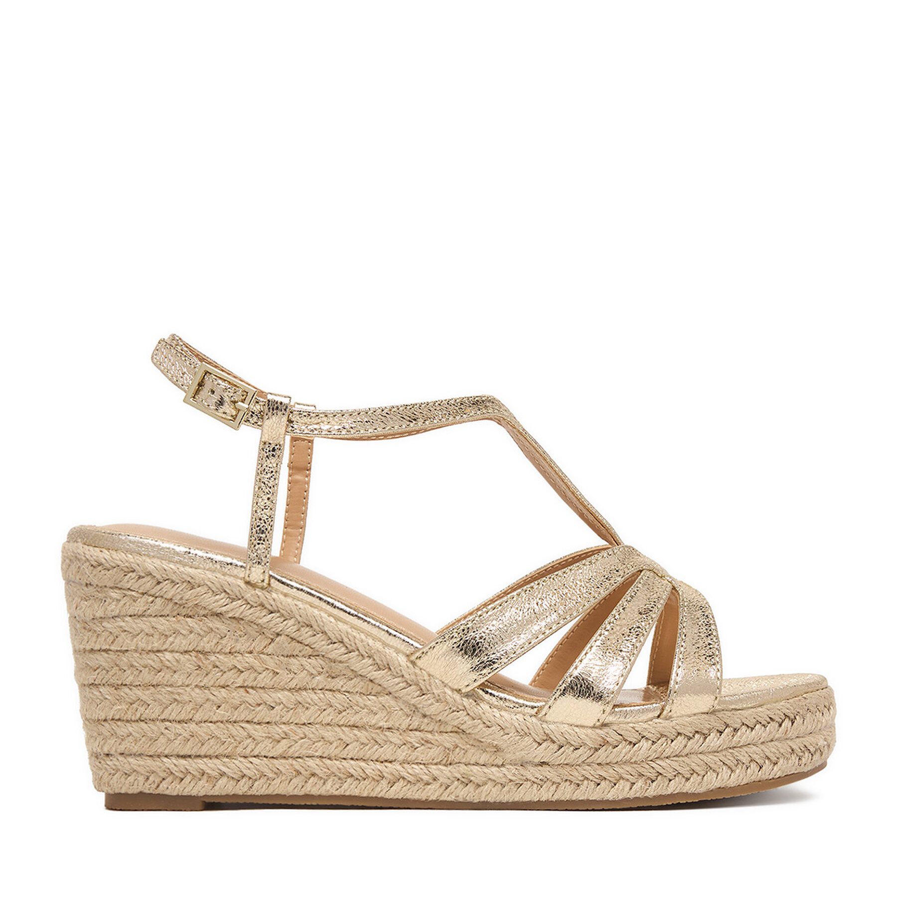 Jenny Jenny Damen-Espadrilles Gold Espadrille