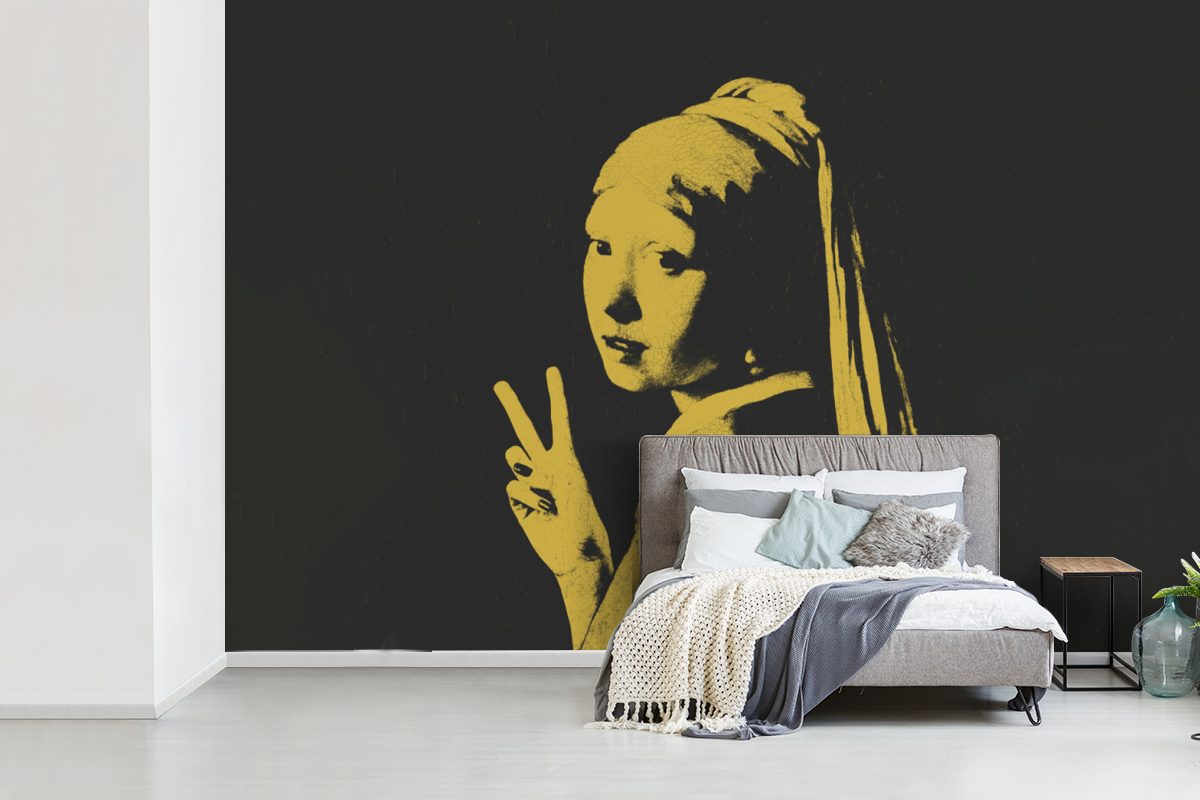 St), mit Frieden, Kinderzimmer, Fototapete Vinyl Perlenohrring Wallpaper Matt, Das für MuchoWow Vermeer Wohnzimmer, Tapete - Mädchen bedruckt, - dem (6 Schlafzimmer,