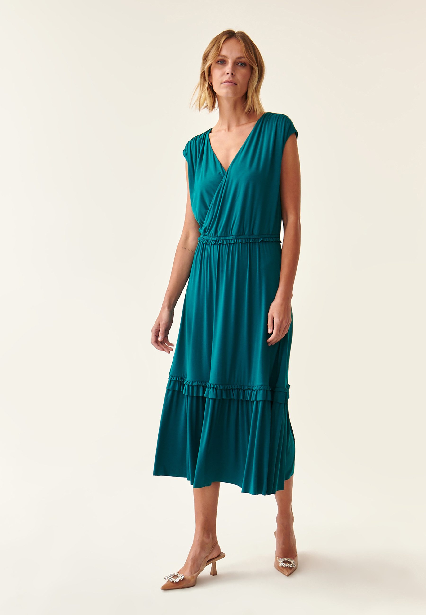 TATUUM Jerseykleid Damenkleid Mit Rüschen Adabella