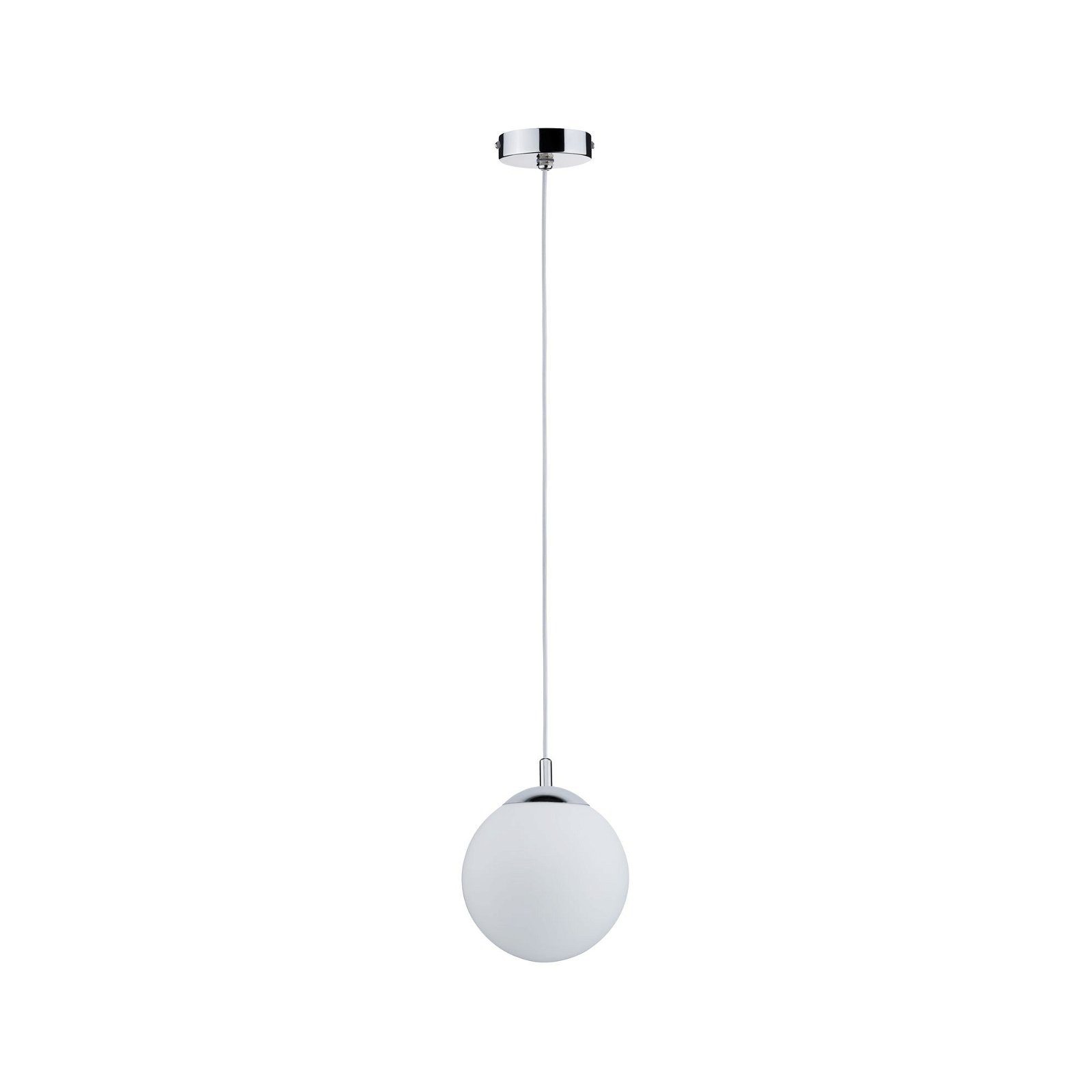 Paulmann Pendelleuchte Globe IP44 E27 max. 20W Satin, Chrom dimmbar, ohne L günstig online kaufen