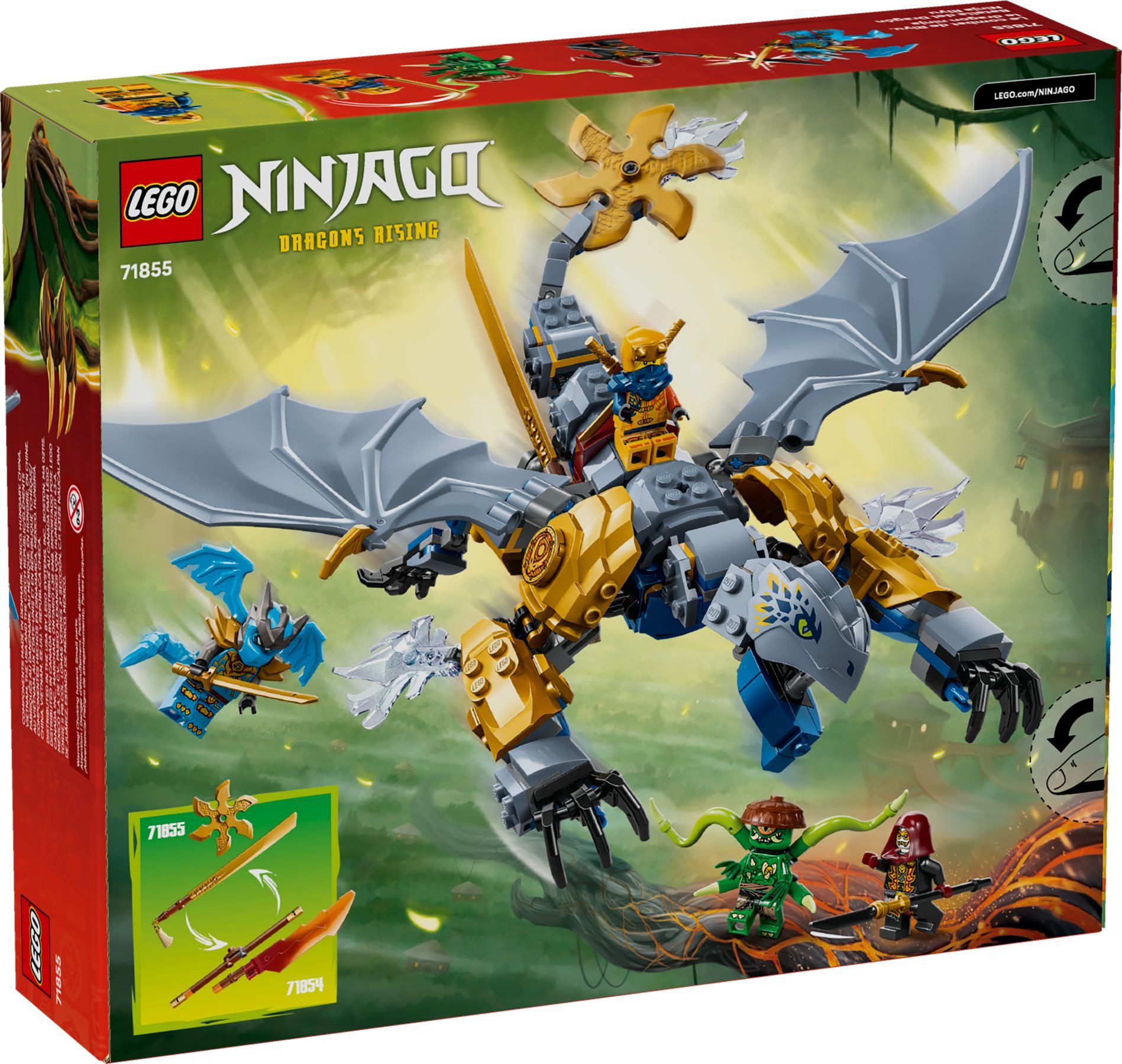 LEGO® LEGO® Ninjago 71855 Showdown mit dem Ninja-Drachen Riyu Konstruktionsspielsteine – Bild 2 von 3