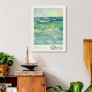 Posterlounge Acrylglasbild Claude Monet, Marine, Wohnzimmer Maritim Malerei