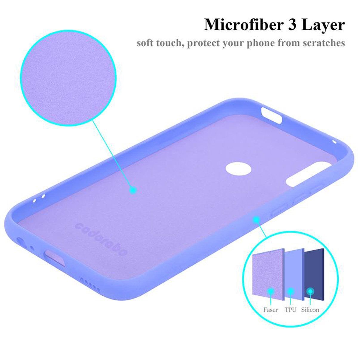 Cadorabo Handyhülle für Huawei P SMART Z / Y9 PRIME 2019 / Enjoy 10 PLUS Hülle Huawei P SMART Z / Y9 PRIME 2019 / Enjoy 10 PLUS, Flexible Hülle TPU Silikon Schutzhülle Back Cover Case