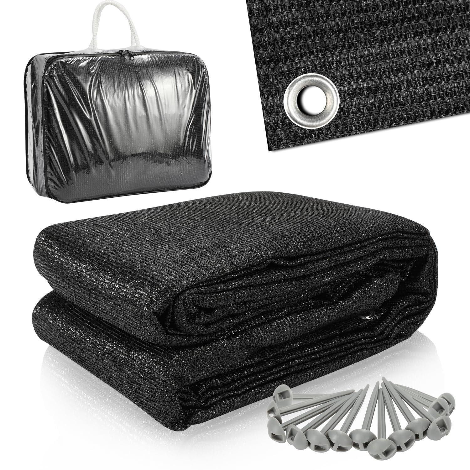 LuxusKollektion Zeltunterlage Vorzeltteppich HDPE bläulich-grau 250x400CM (1-St)