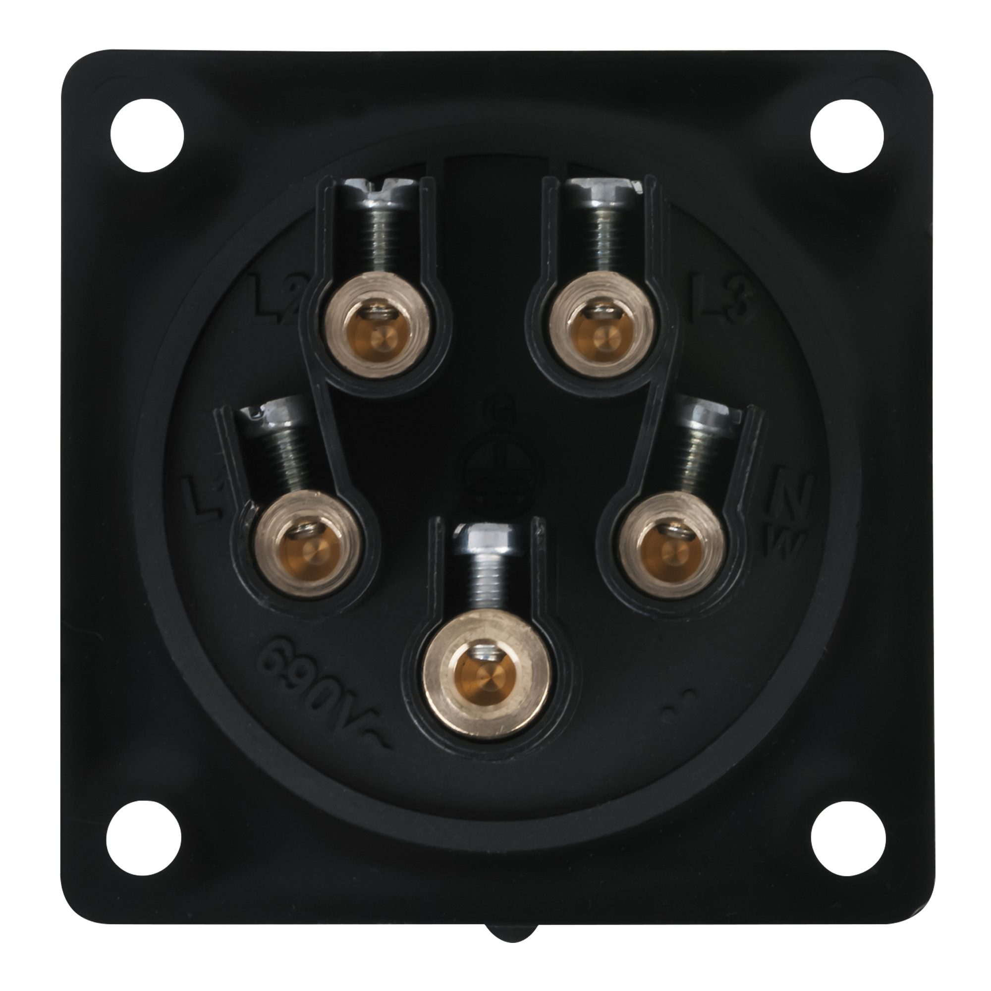 Thumbnail - PCE CEE-Stecker PCE CEE 16 A/400 V 5-pin Socket female Schwarz - IP44