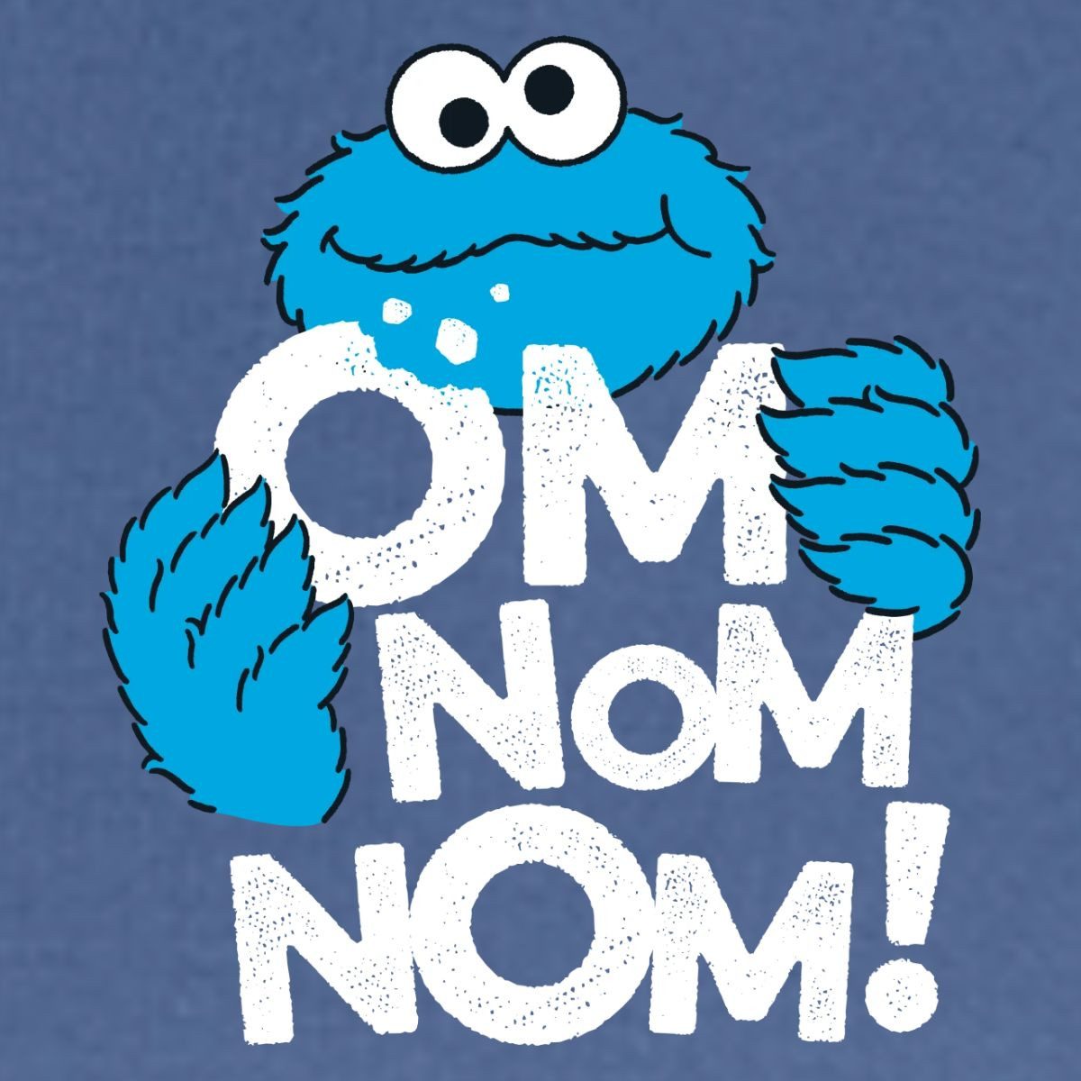 Spreadshirt T-Shirt Sesamstraße Krümelmonster Om Nom Nom Klein Frauen Premium T-Shirt (1-tlg)