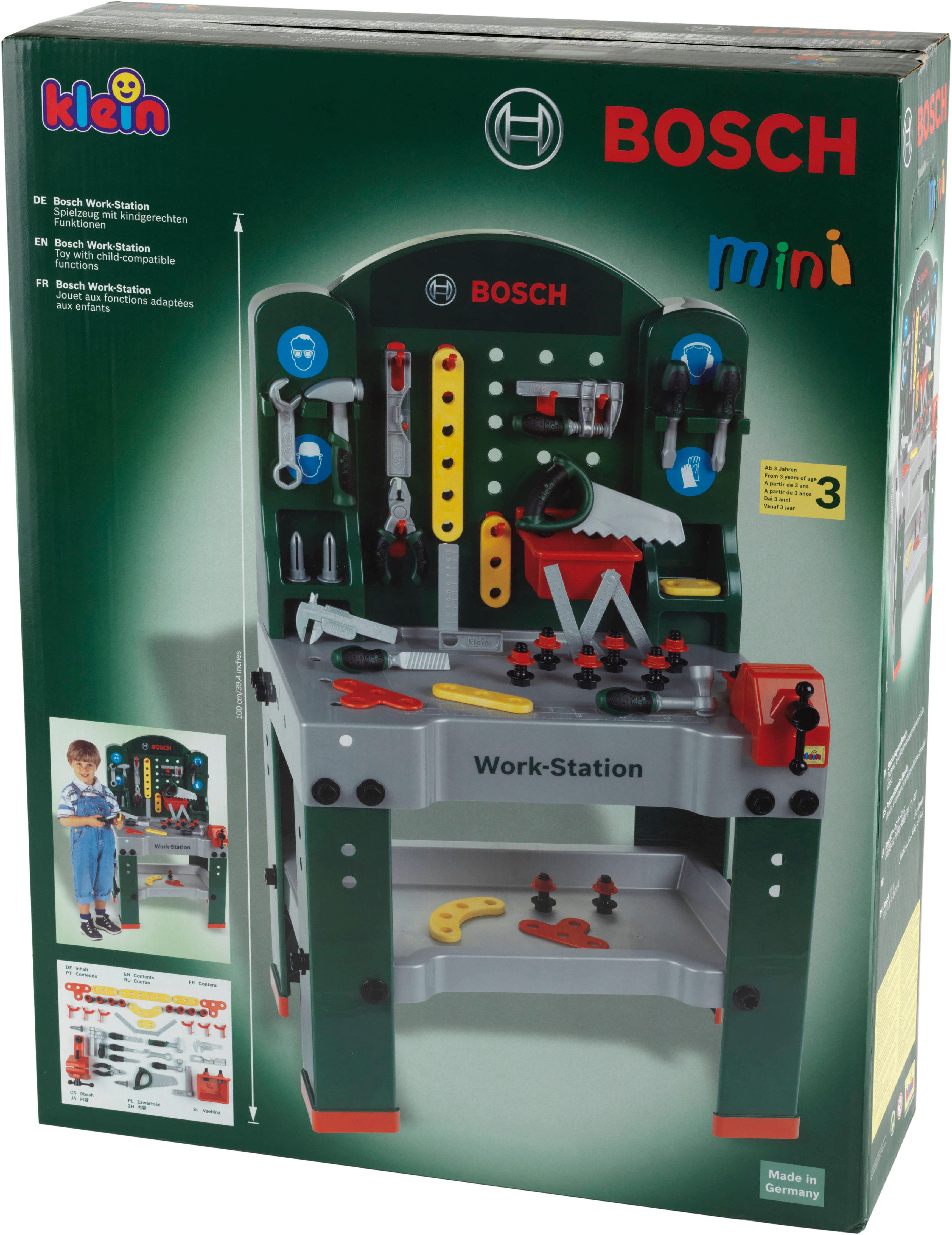 Klein Spielwerkbank BOSCH-Workstation (43tlg), Made in Germany günstig online kaufen