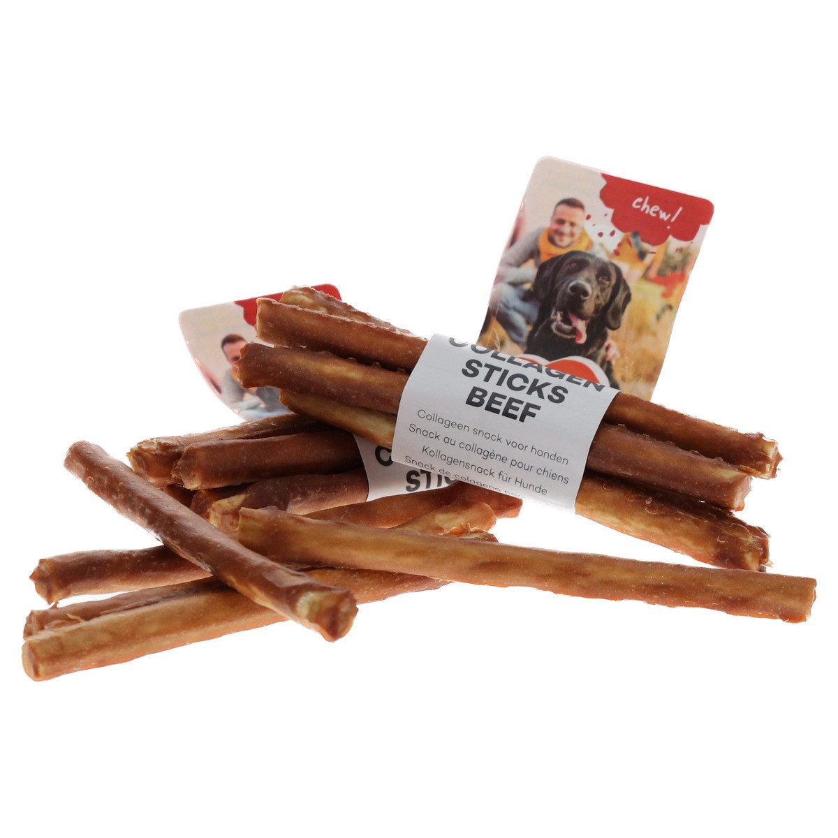DUVO+ Hundesnack Chew! Collagen Sticks Rind 35 g, für: Hund