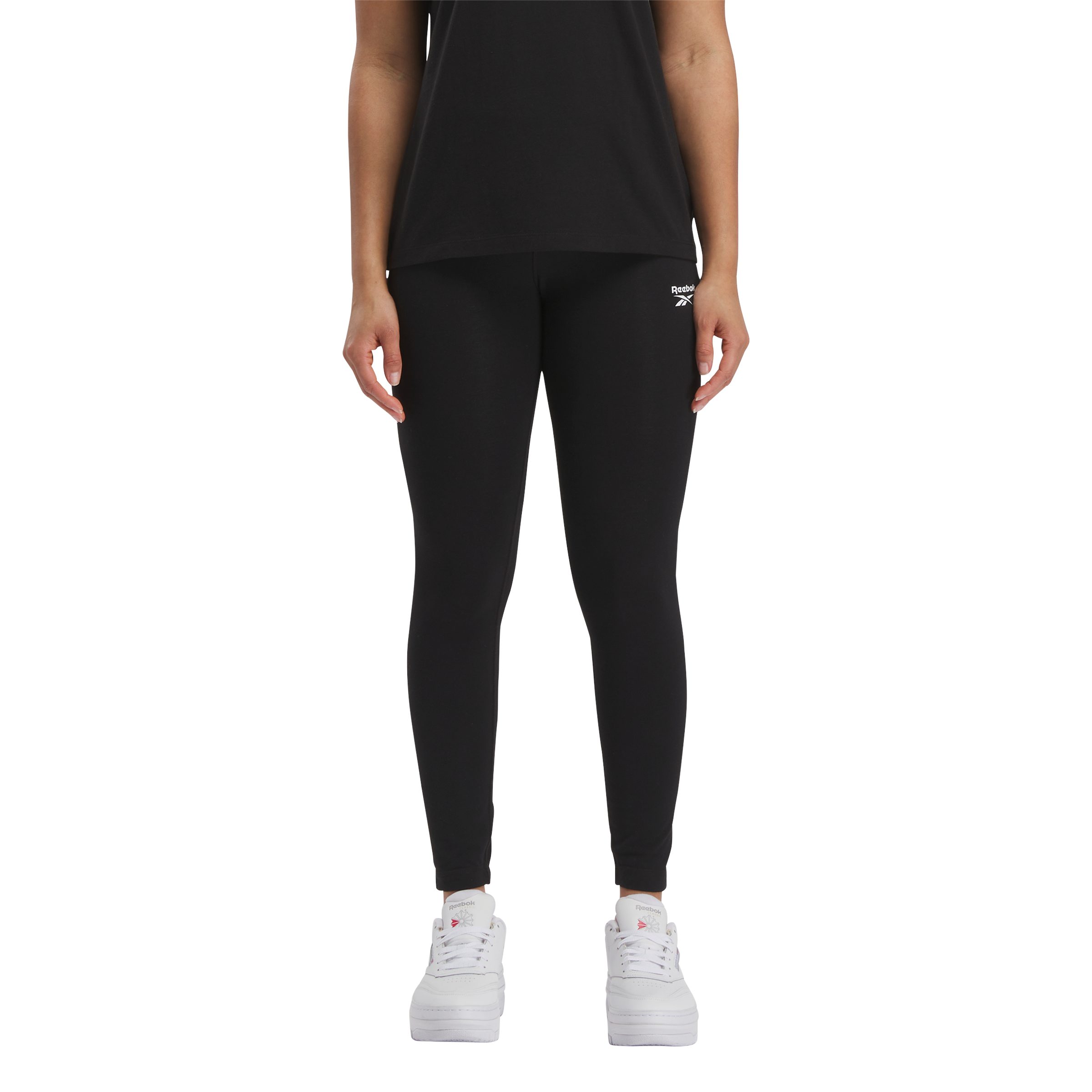 Cotton black Trainingstights RI Leggin Reebok SL