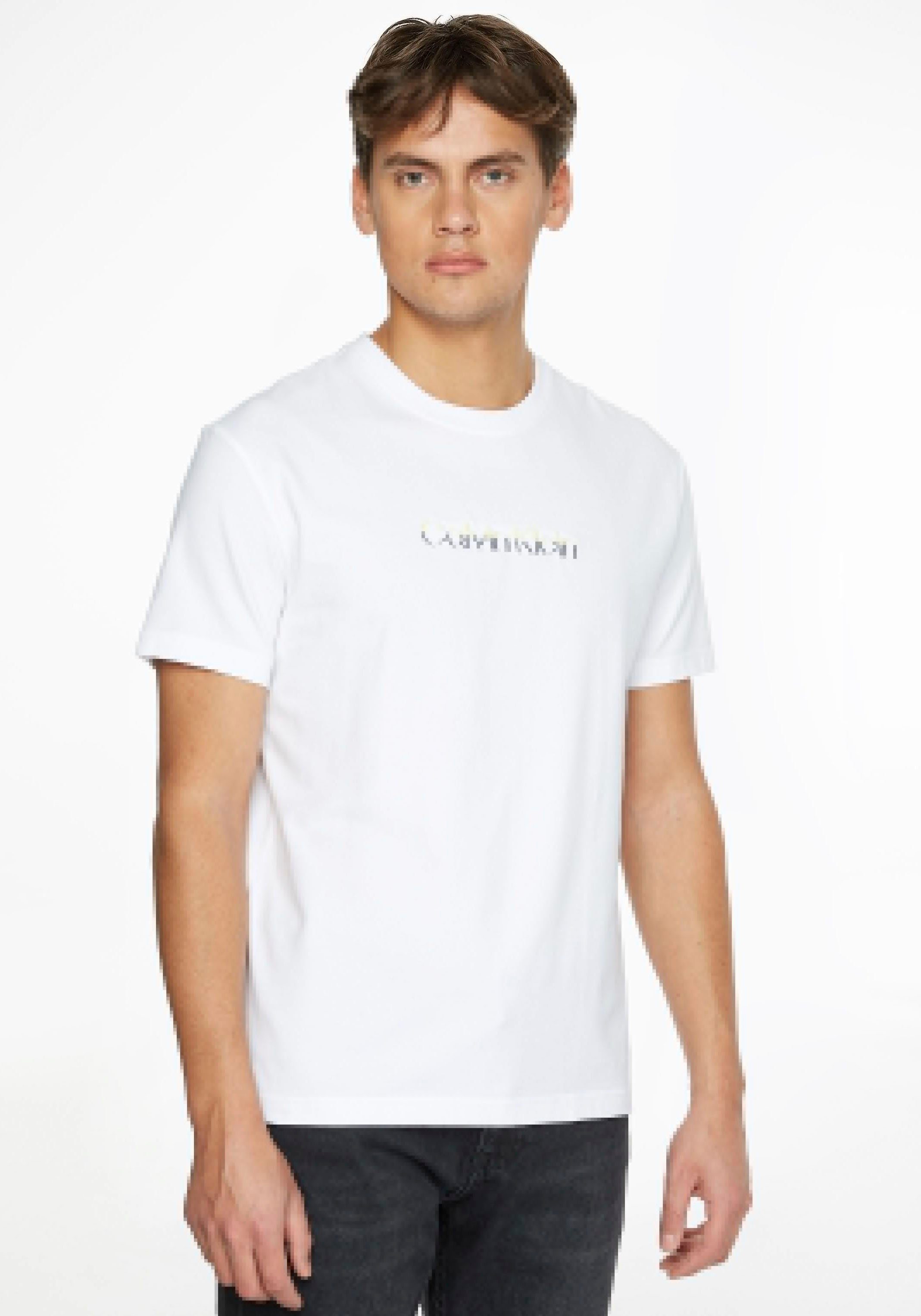 Klein LOGO T-Shirt Calvin bright MULTI COLOR white