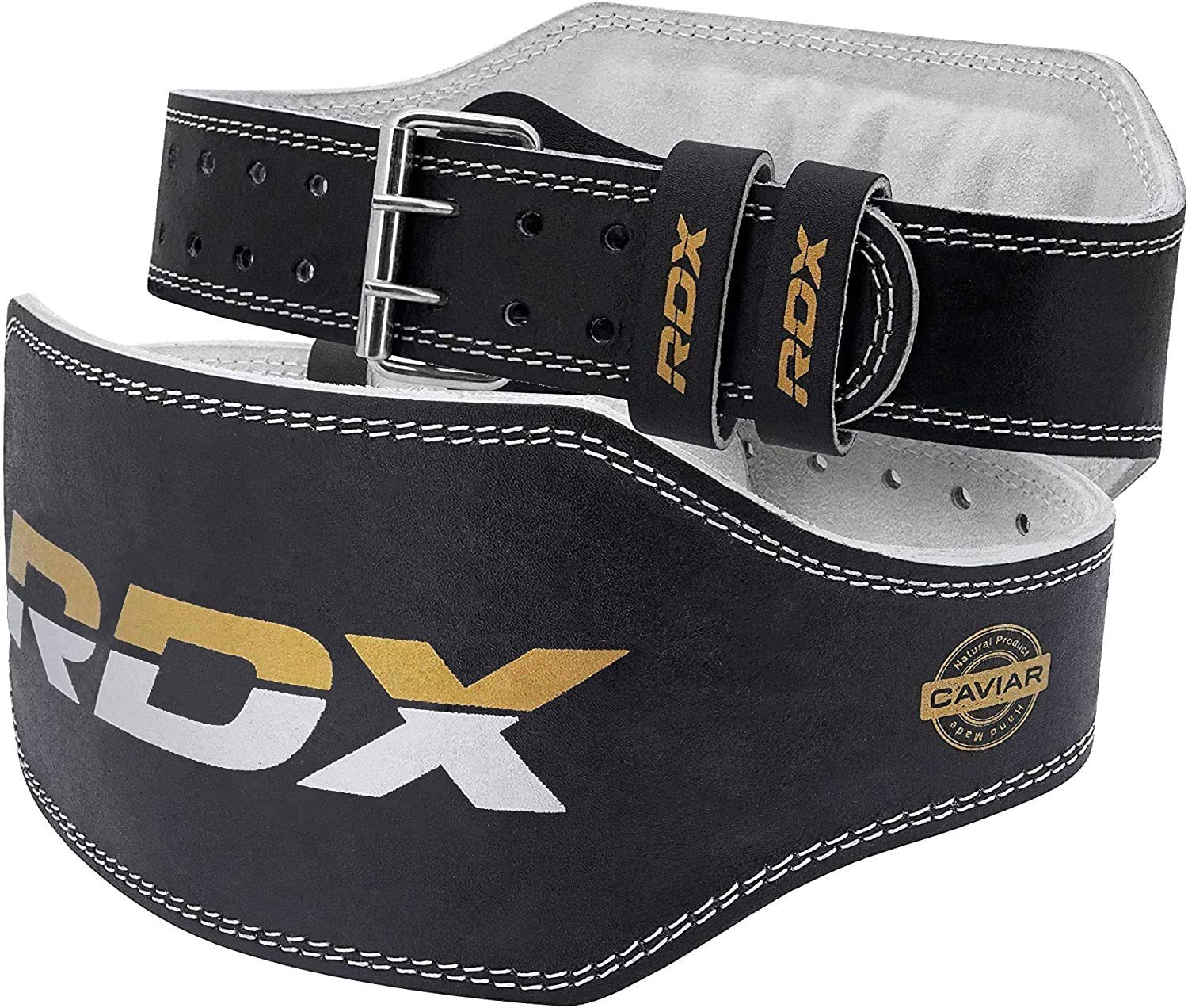 RDX Arbeitsstützgürtel RDX 6” Gewichthebergürtel Schnalle Leder, Weightlifting belt