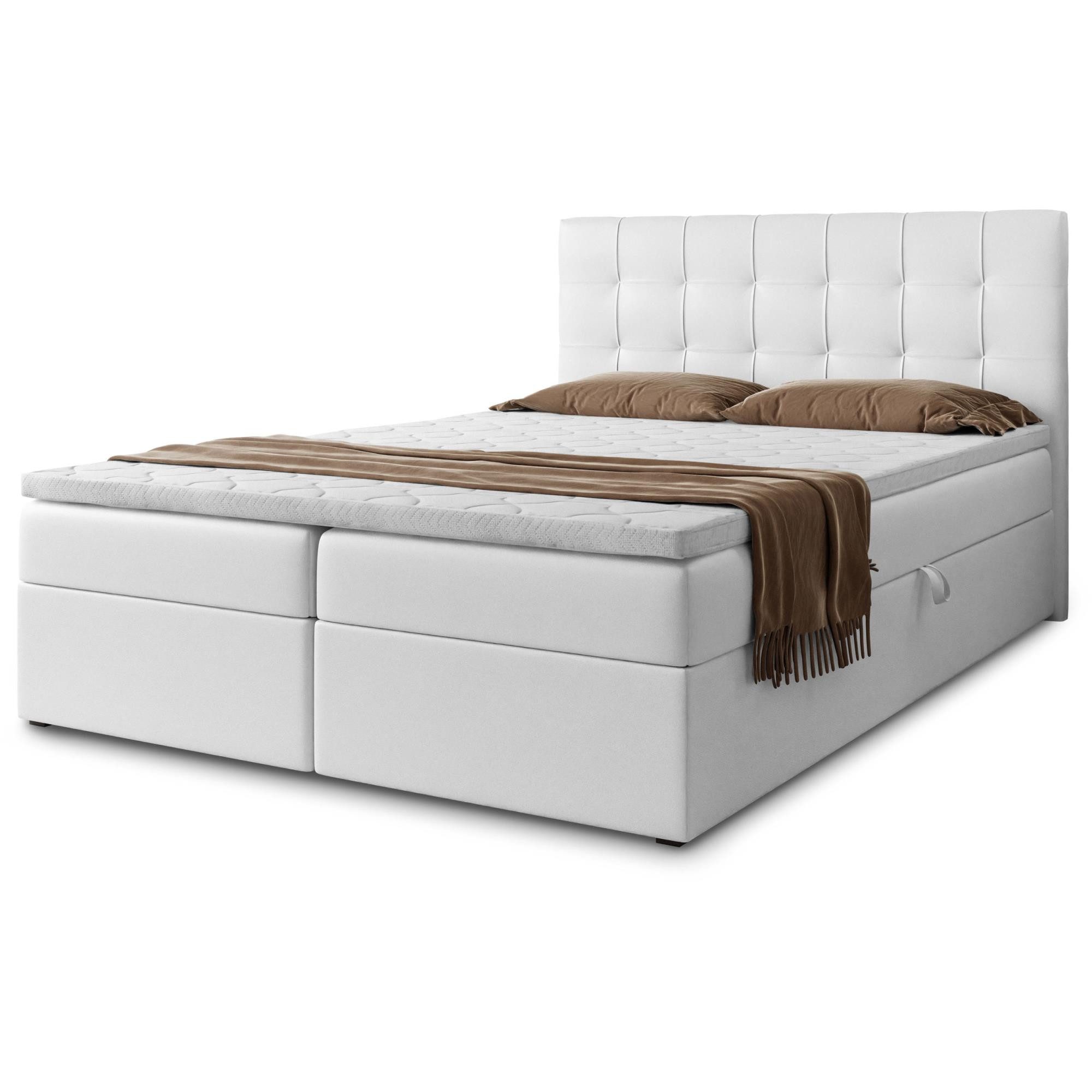 Beautysofa Boxspringbett mit Bettkasten Topiq II, günstig online kaufen
