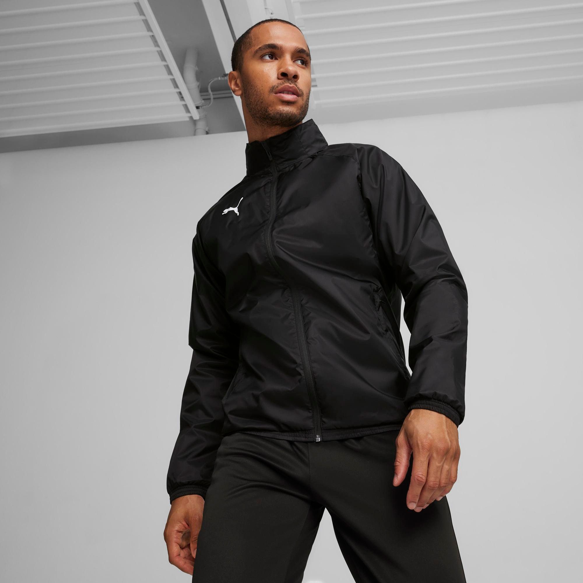 PUMA Trainingsjacke TEAMGOAL ALL WEATHER JACKET moderne Optik, mit leistungsstarken Materialien, mit Kapuze