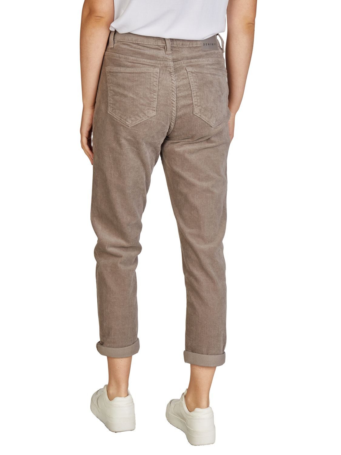 DENIMFY Chinohose Damen Hose DFYLisa Mom Fit Freizeithose mit Stretch