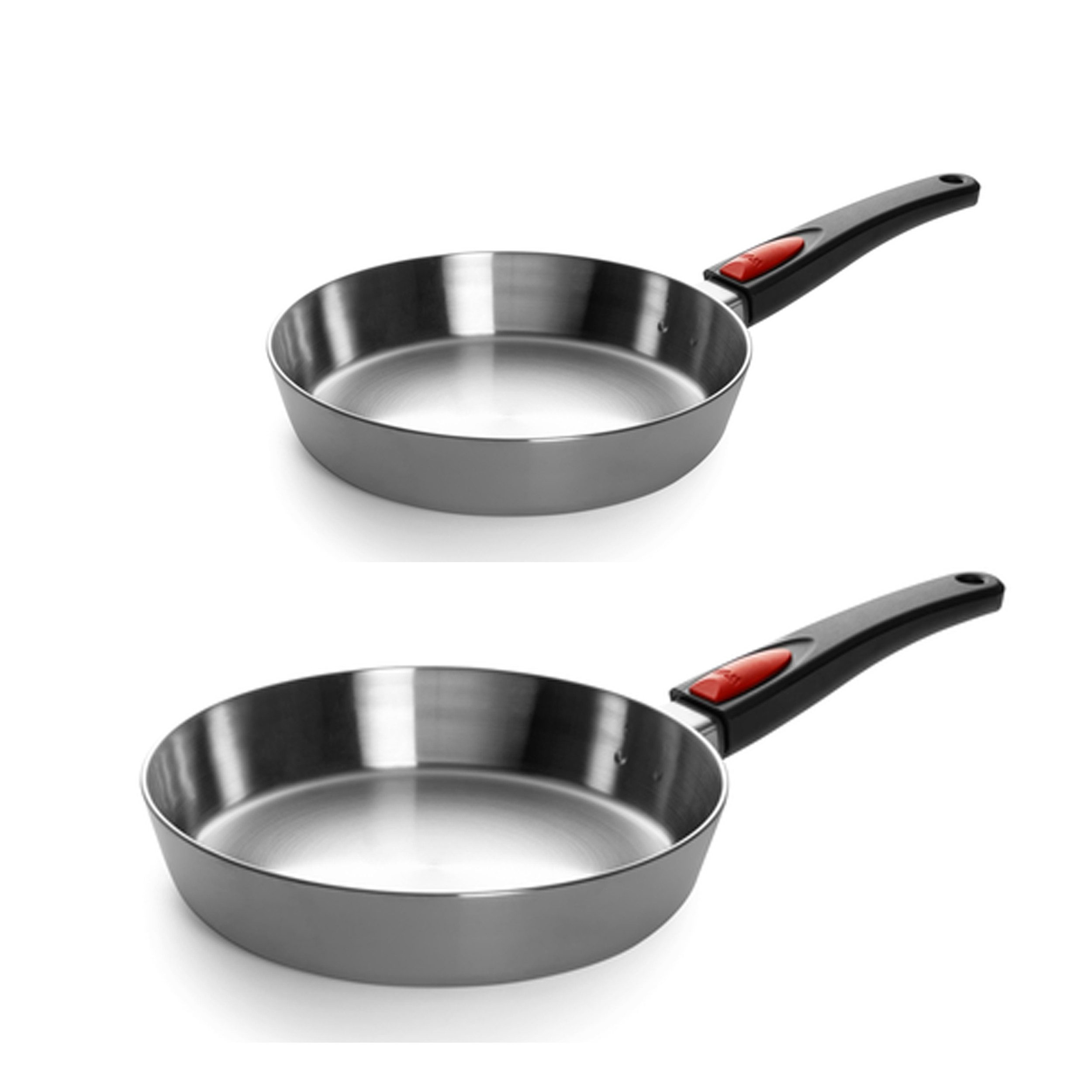 WOLL Сковороды-Set Жаровни "Concept Pro" Ø 24 cm & 28 cm, Edelstahl (2-tlg), Induktionsgeeignet