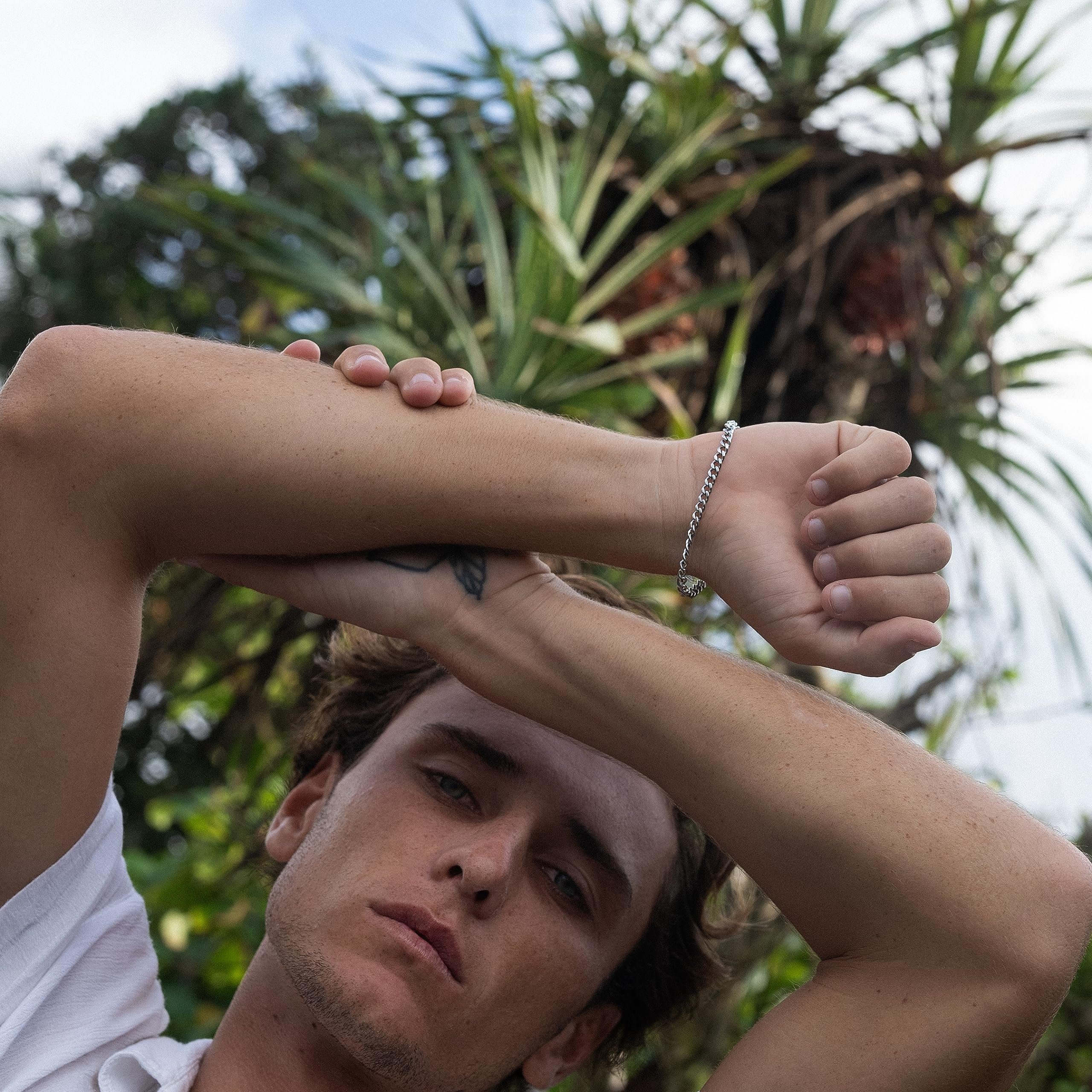 Made by Nami Panzerarmband Edelstahl Armband Herren Gliederarmband Edelstahlarmband, Minimalistisch Dezent Rostfrei