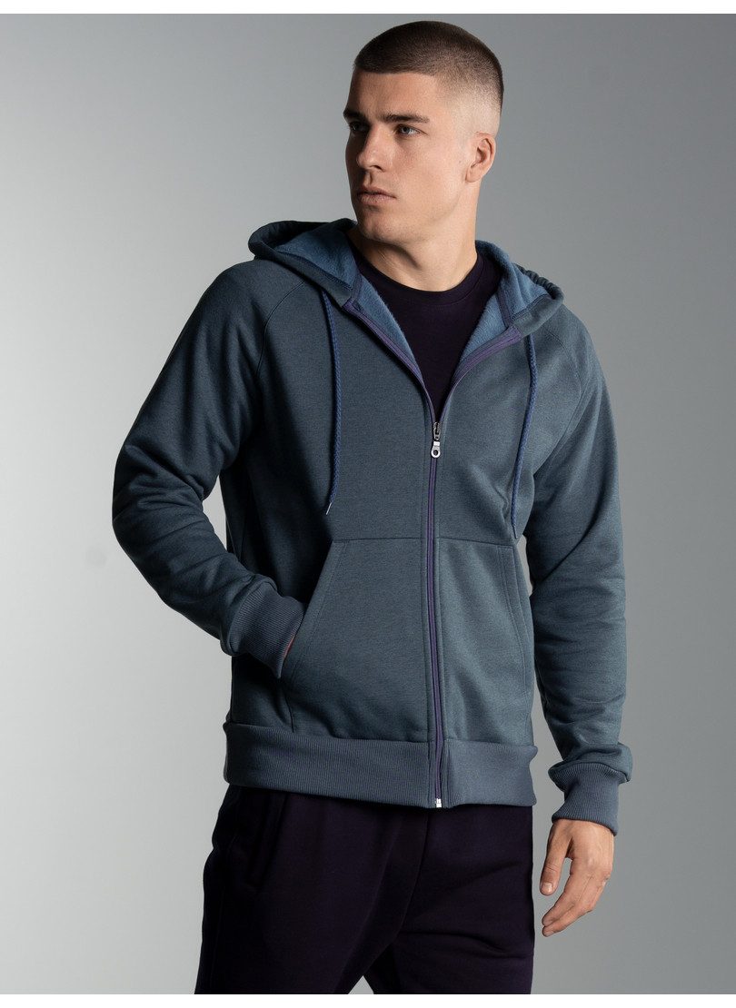 Trigema Sweatjacke TRIGEMA Sweatjacke mit Kapuze (1-tlg)