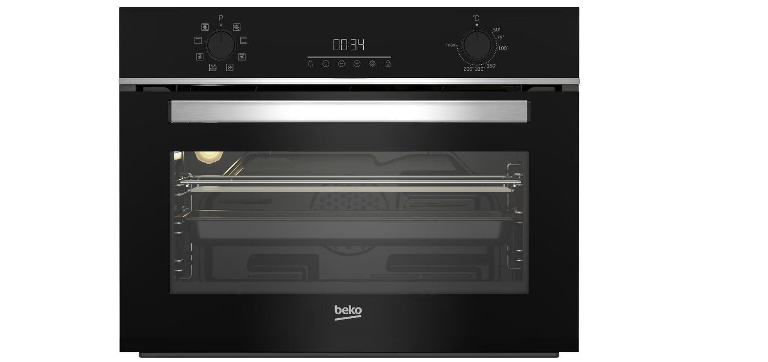 BEKO Einbaubackofen BBCM13300X EEK: A Einbaubackofen, 60cm breit, 48L