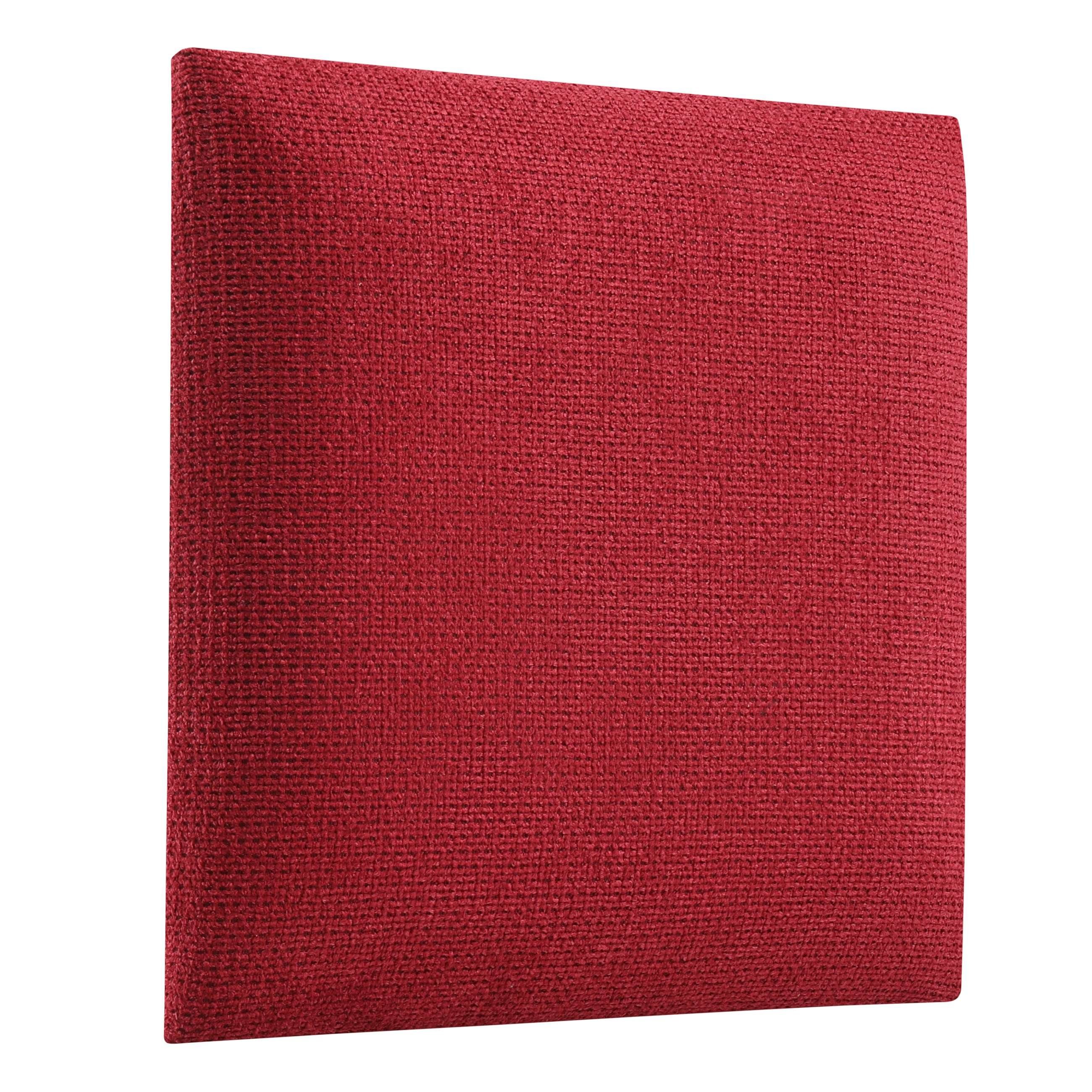 softwalls Kopfteil Wandkissen Velour - Kopfteil Bett - Polster, Cranberry - 30x30, (1 St., 5 (sehr gut), Schalldämmend