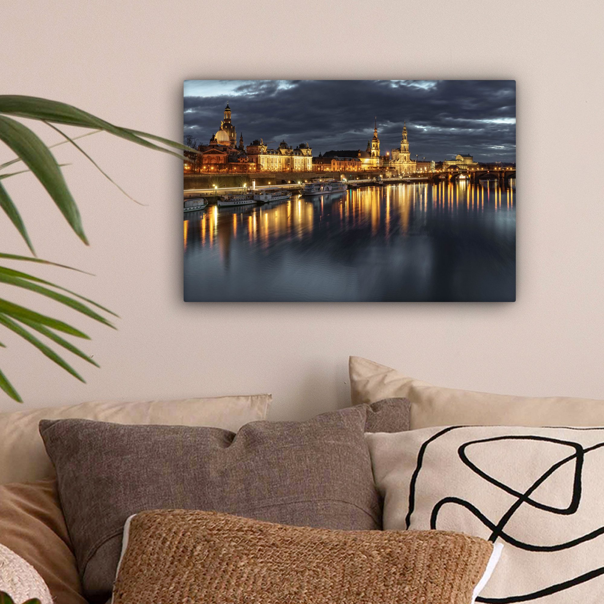 OneMillionCanvasses® Leinwandbild Panorama des Stadtbilds der günstig online kaufen