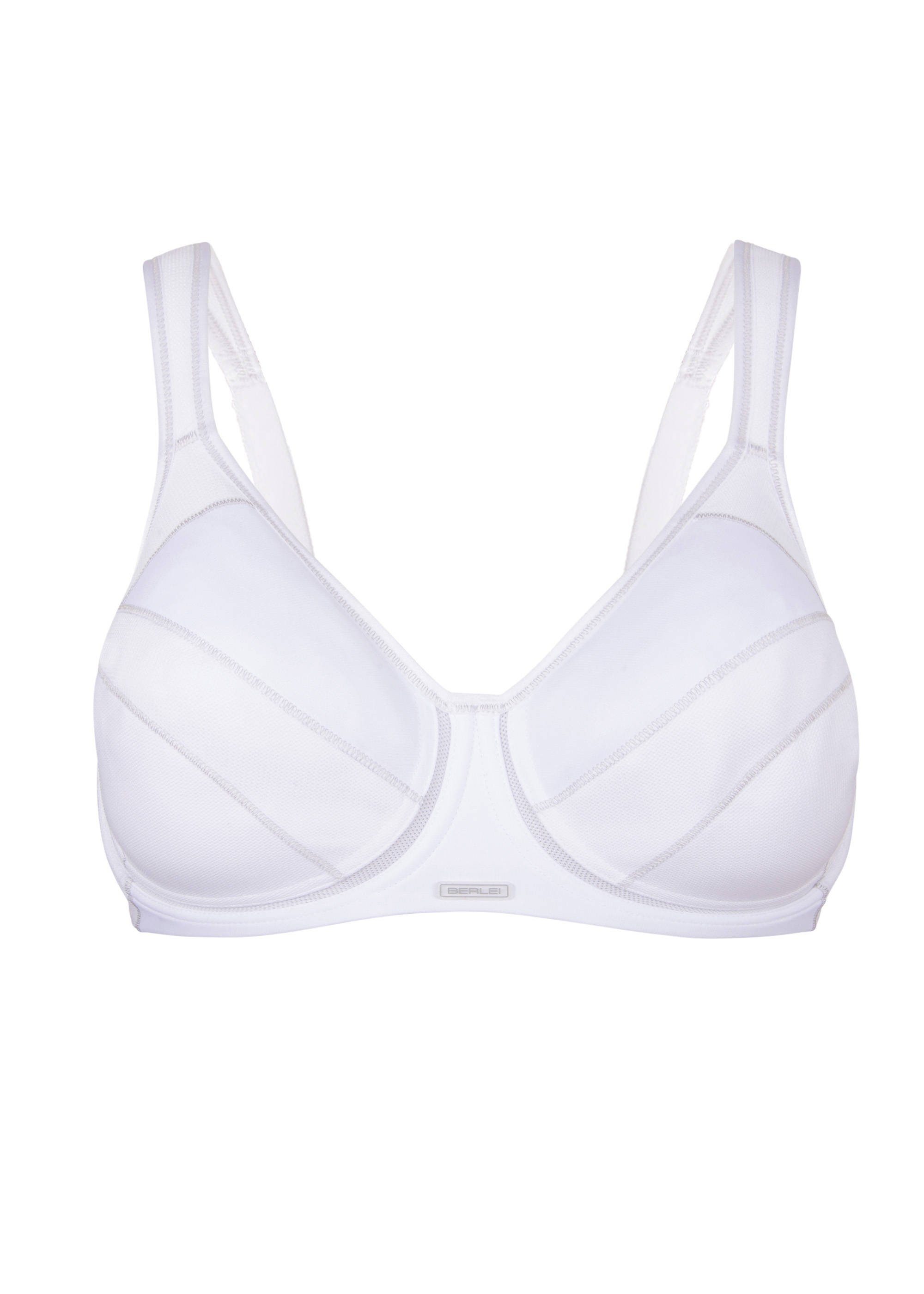 BERLEI Sport-BH Sport Full Support Sport Bügel BH White 70 F (Full Cup BH, 1-tlg., glatt)