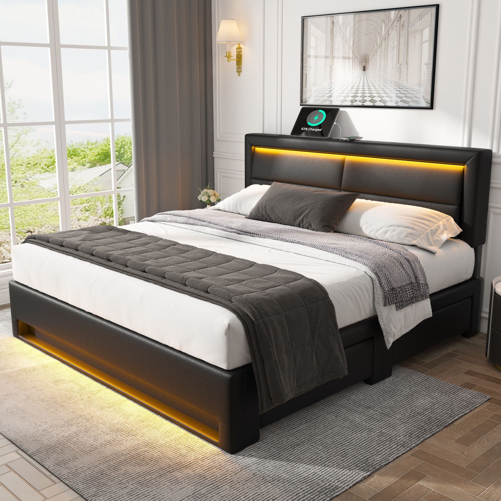 HAUSS SPOLE Polsterbett 160x200cm, mit USB-Anschluss, günstig online kaufen
