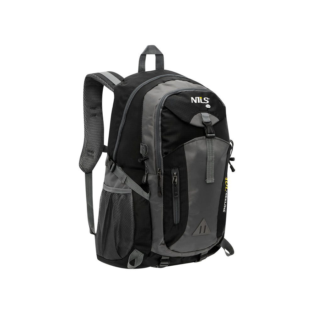 NILS CAMP Trekkingrucksack Wanderrucksack Tourenrucksack Outdoorrucksack (Spar-Set, 1-tlg., 52 x 33 x 20 cm leicht), 40 l, 600 g, Trennwand, Belüftung, 3 RV-Taschen