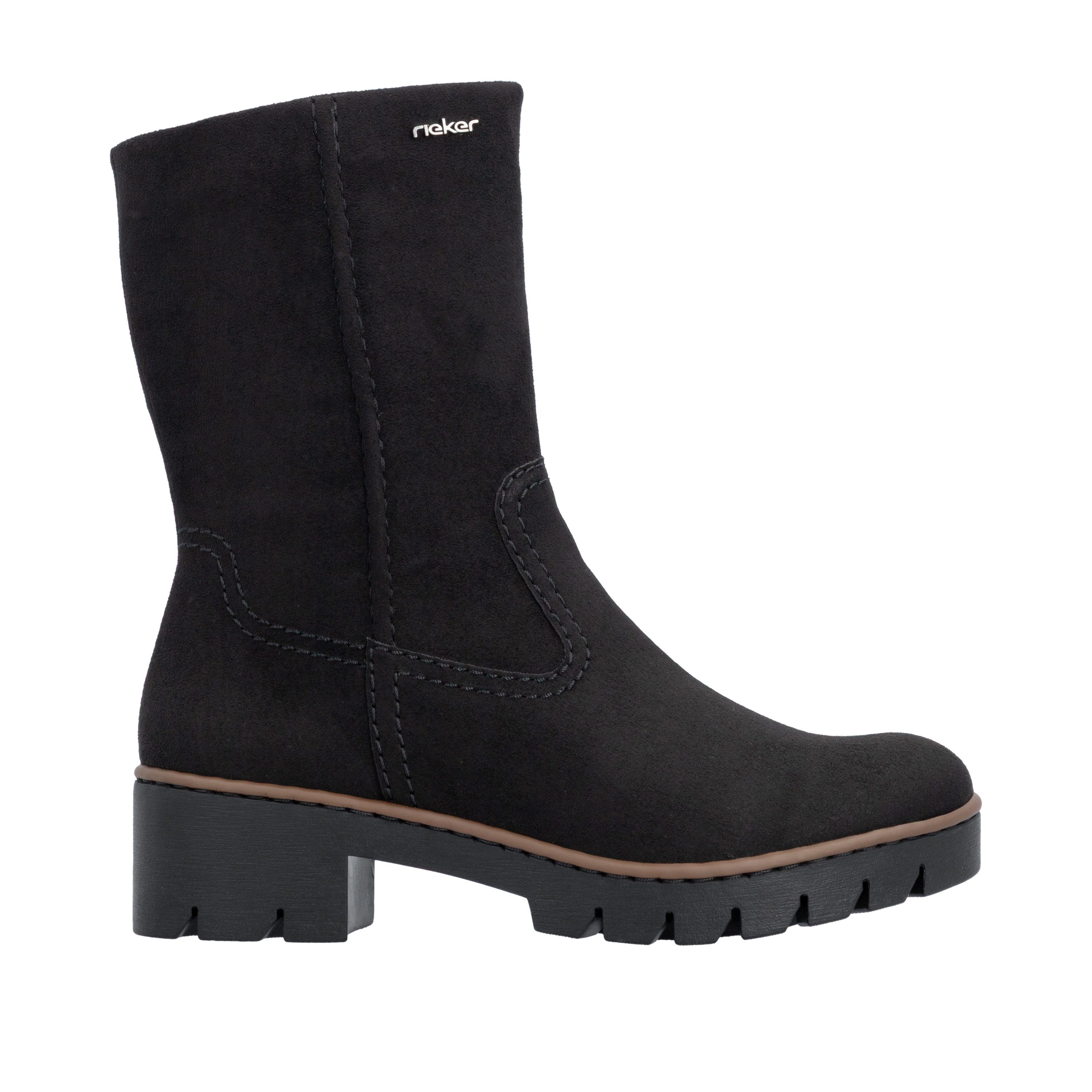 Rieker Stiefelette Klassik-Boots mit Blockabsatz und Reißverschluss