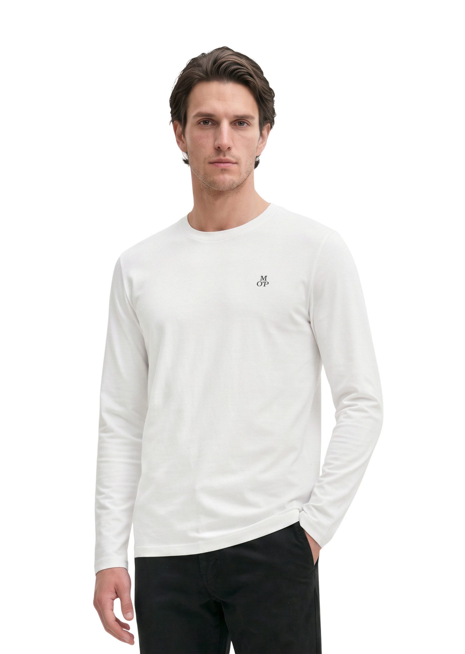 Marc O'Polo Langarmshirt aus reiner Bio-Baumwolle