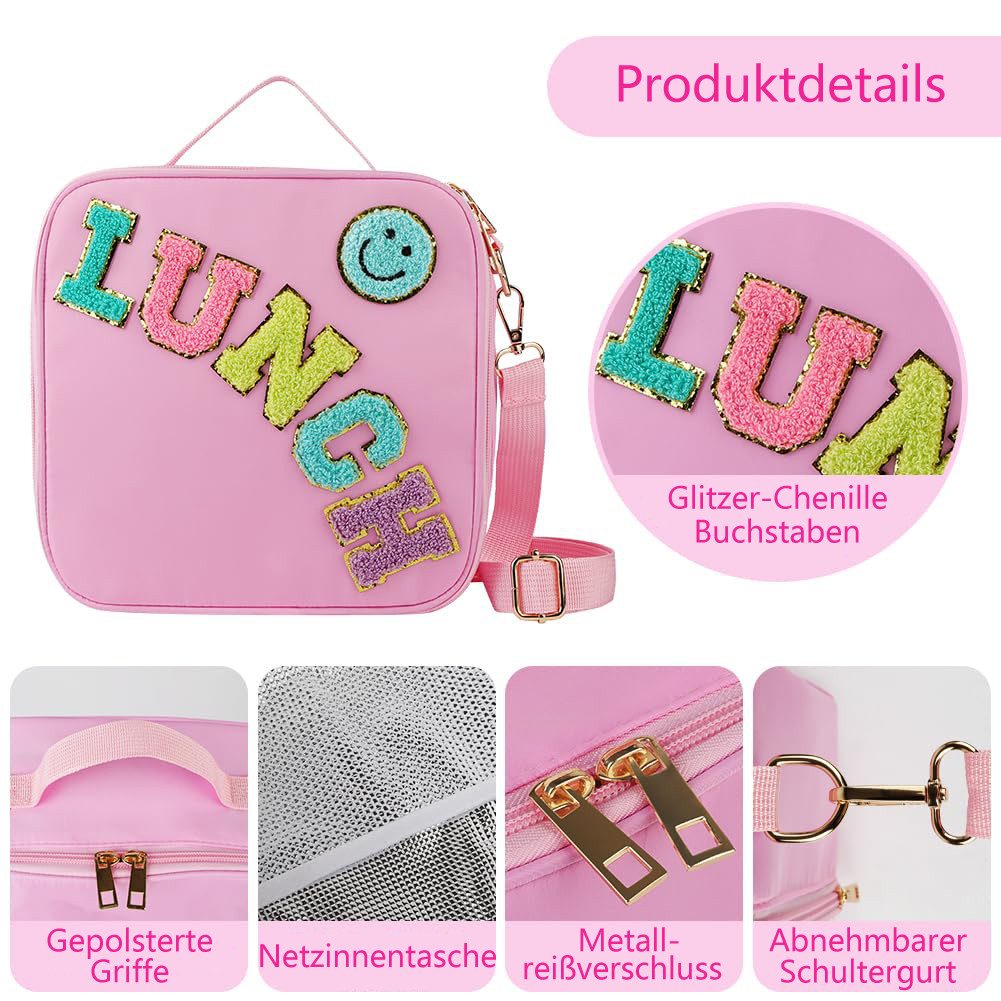 Coonoor Kühltasche Klein 5L, Lunchbox Tasche, Lunchtasche Isoliert, Thermotasche Tragbar, Wiederverwendbar, robust & stilvoll, Arbeit Reisen Büro Picknick