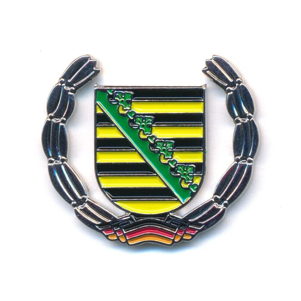 hegibaer Anstecknadel Sachsen Wappen Deutschland Dresden Pin Anstecker 0931 (1-tlg), Edel und Exklusiv
