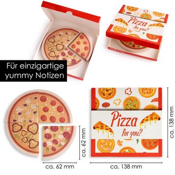 OfficeTree Haftnotizblock OfficeTree Haftnotizen Pizza je 90 Blatt – Für Studenten und als Büro, 4 x 90 Blatt – Für Studenten und als Büro Gadgets