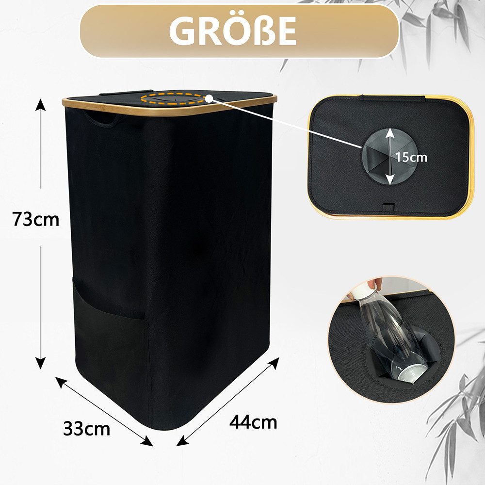 WAOHO Flaschensammler Flaschenkorb Organizer,Faltbar Pfandflaschen Sammelbehälter 100L