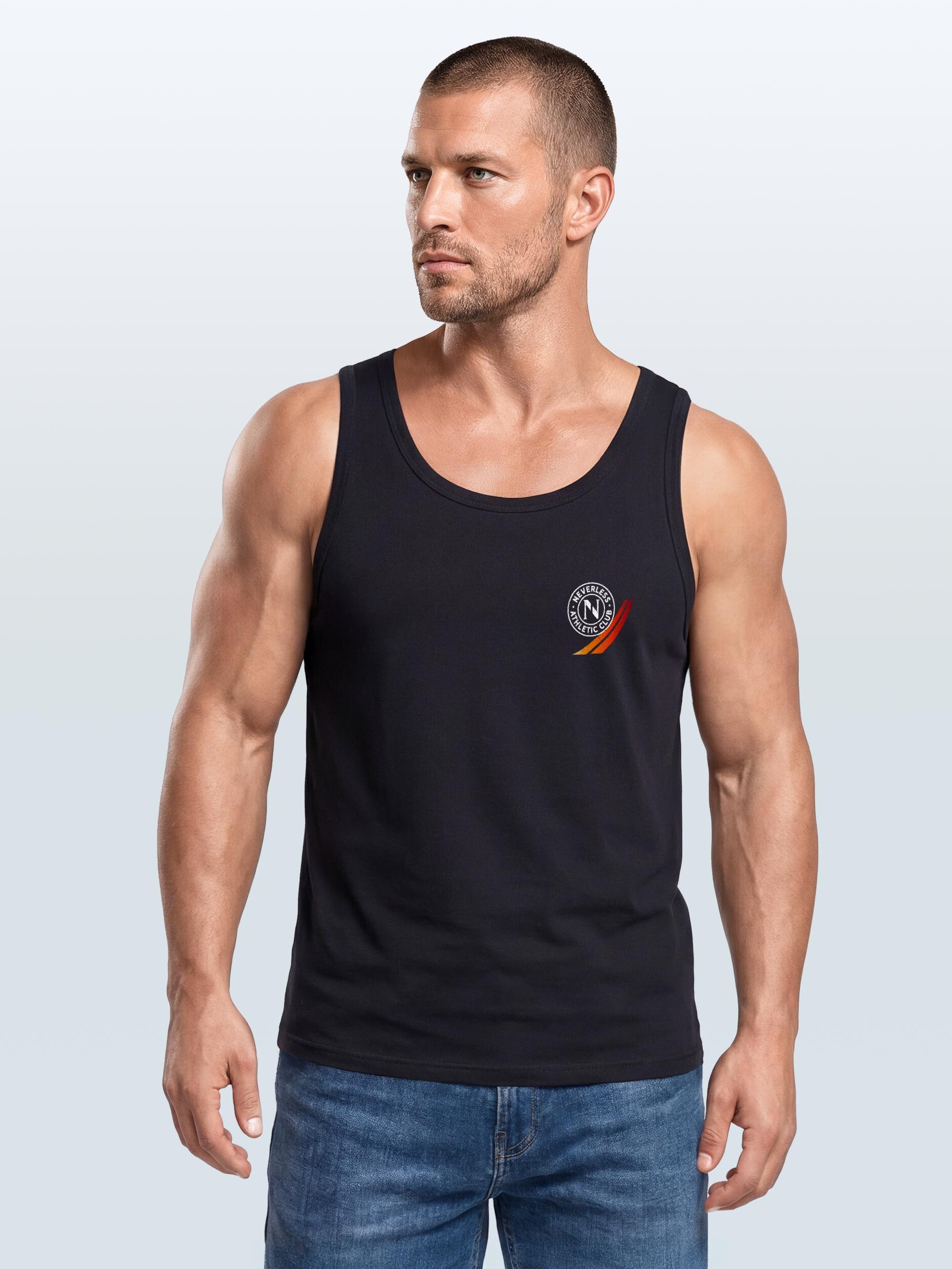 Neverless Tanktop Tanktop Herren mit Vintage Fussball Print - WM Retro Fußball - mit Print