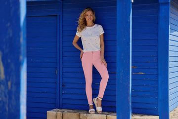 wonderjeans Ankle-Jeans mit kleinem Schlitz am Beinabschluß