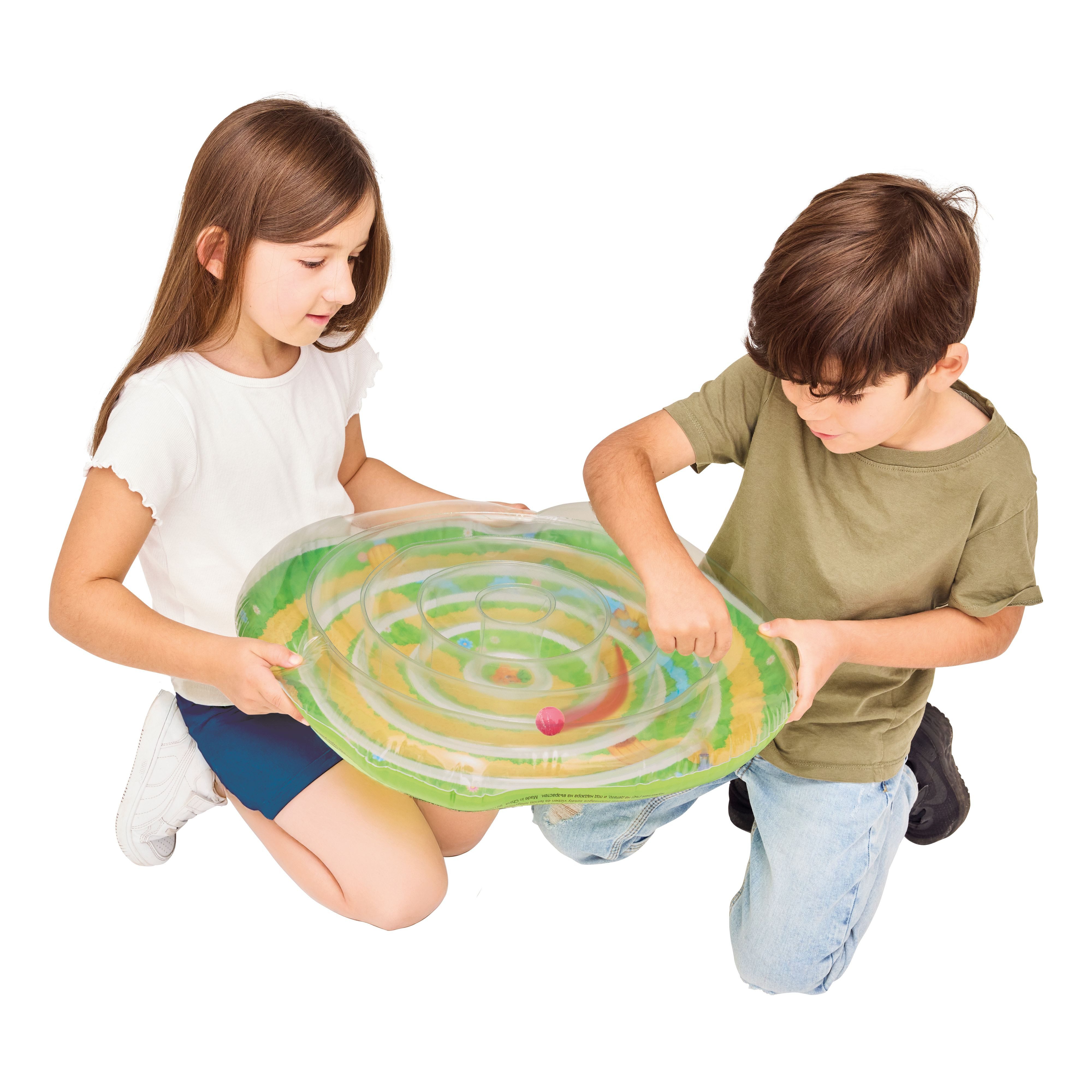 Happy People Luftmatratze Lotti Karotti Kinderluftmatratze - Das flotte Hasenlabyrinth, Inklusive Sanduhr und Spielanleitung