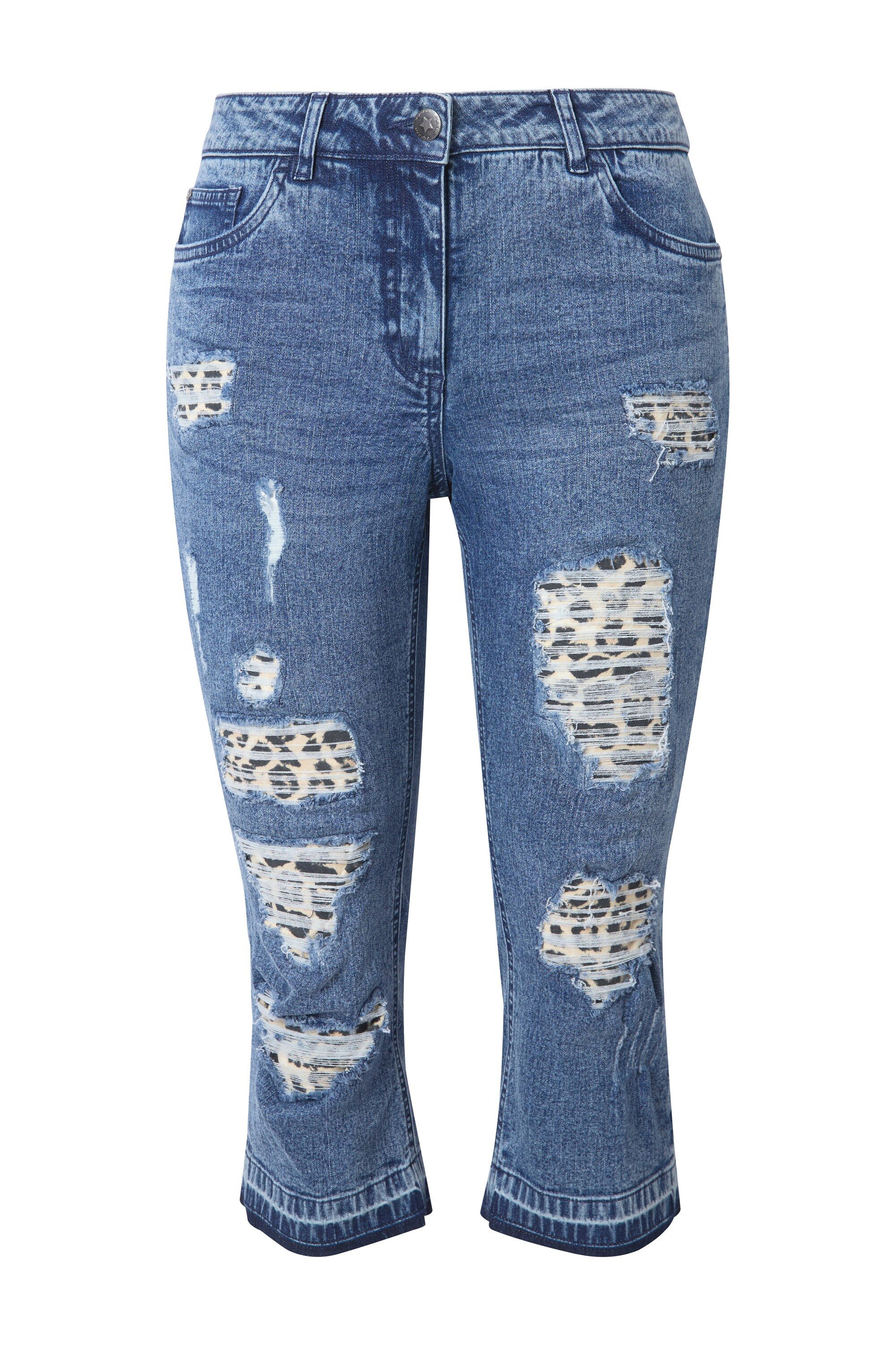 Angel of Style Regular-fit-Jeans 3/4-Caprijeans Carrie destroyed Leo günstig online kaufen