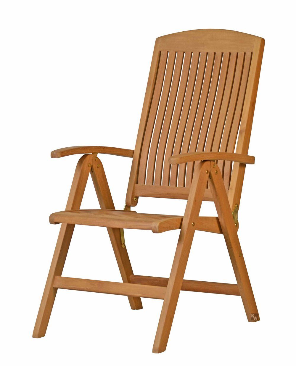 Kai Wiechmann Hochlehner Premium Teak Gartenstuhl als wetterfester Teak Hochlehner, Teakholz Gartensessel mit extra langer Rückenlehne