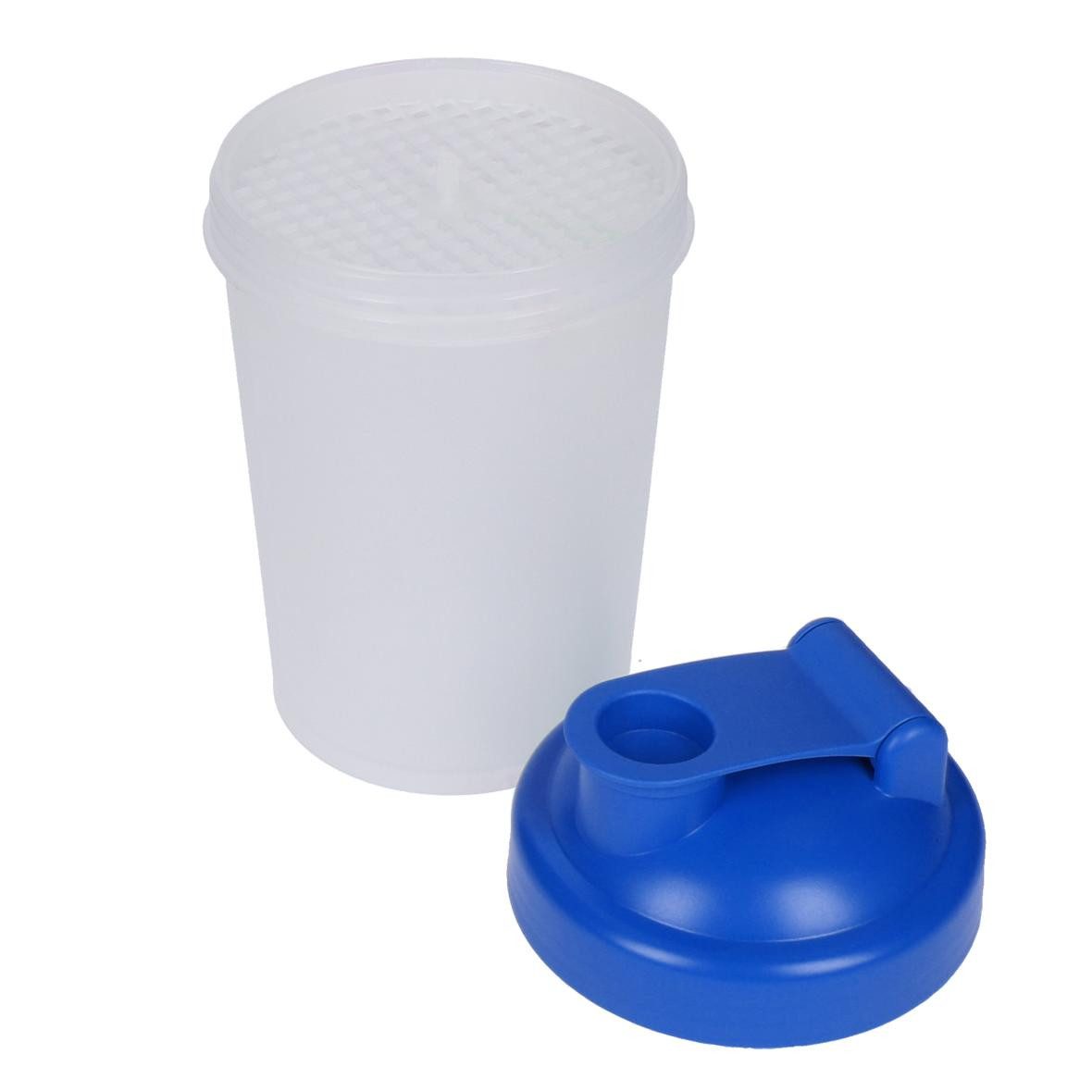 elasto Protein Shaker PROTEIN Fitness-Shaker 400 ml mit herausnehmbarem Sieb, Shaker für Eiweiß- & Sportgetränke, auslaufsicher, einfache Reinigung – Bild 4 von 5
