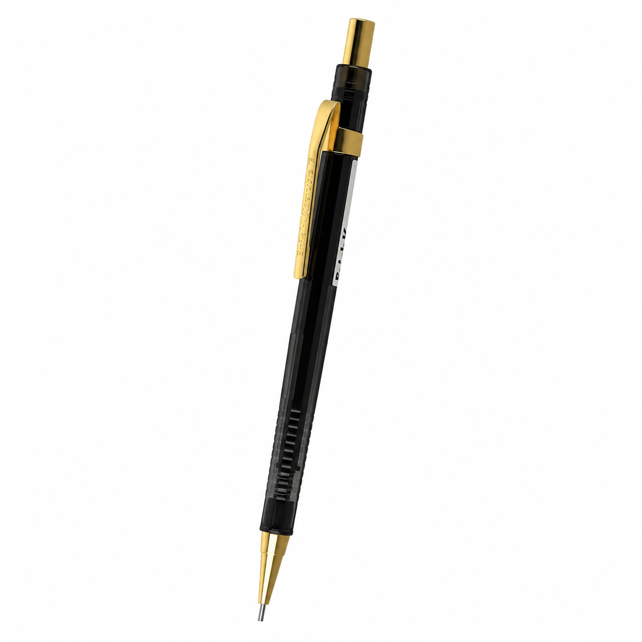 Erich Krause Druckbleistift, Druckbleistift HB 0,5mm mit Radiergummi Schwarz Gold 1 Stück