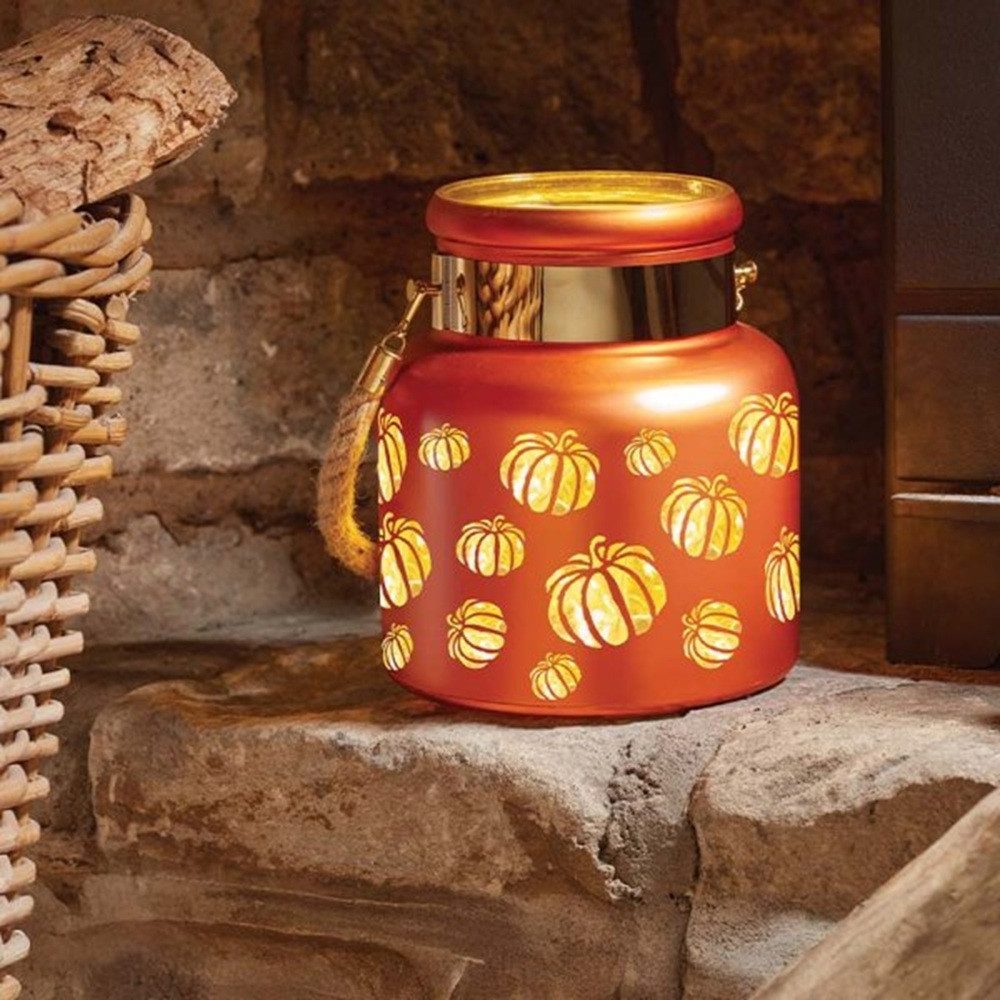 Smart Garden Weihnachtsszene Wonderland Pumpkins – Glaskürbis Deko 20 cm, Herbst & Halloween