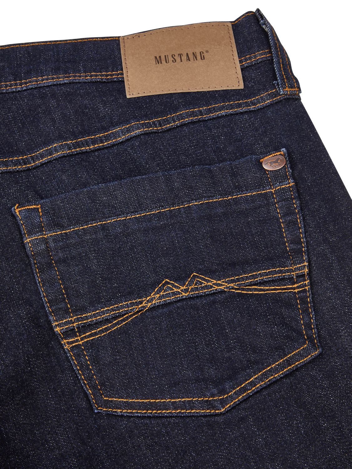 MUSTANG Straight-Jeans Herren Jeanshose Washington Straight Fit Denim Hose mit Stretch