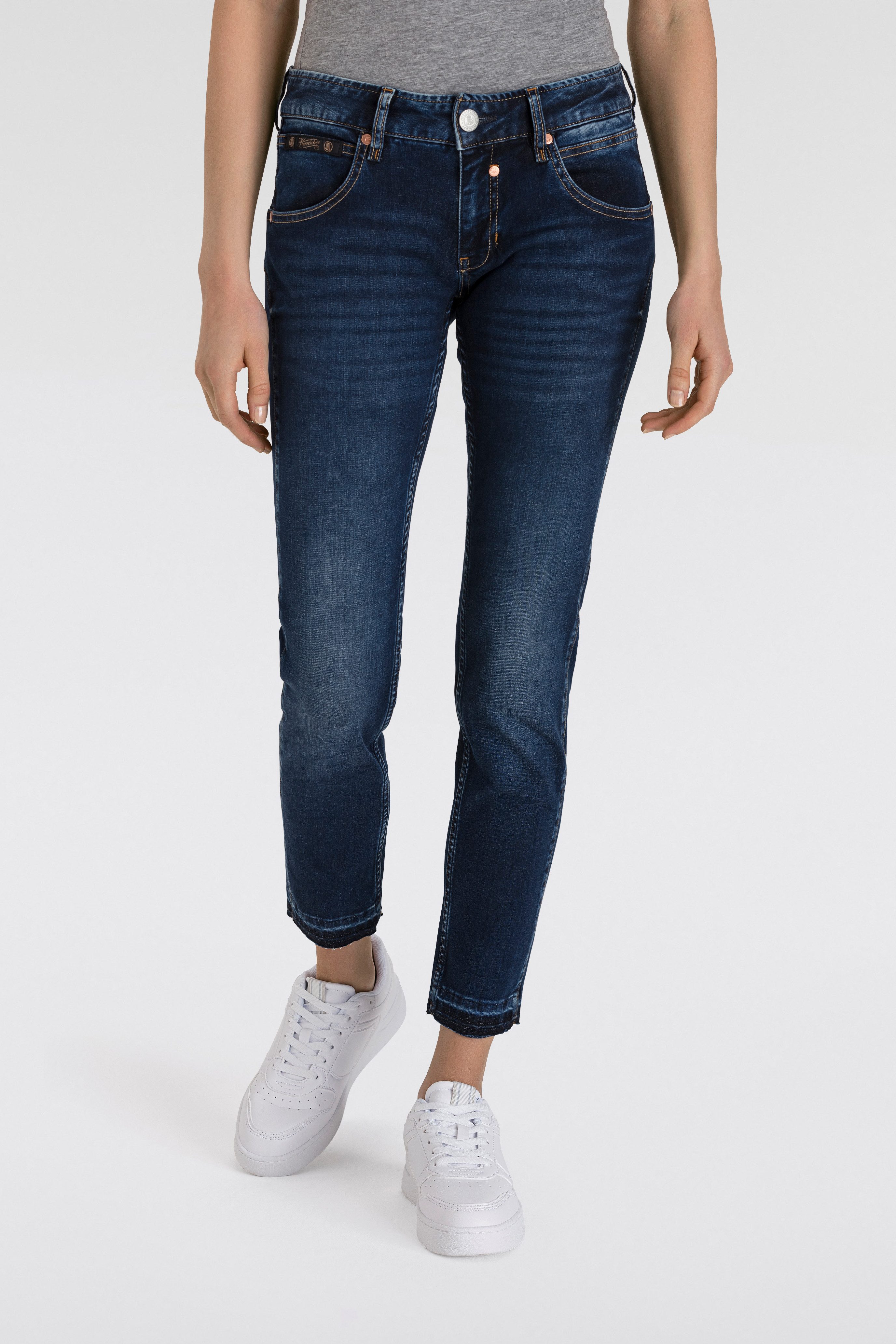 Slim-fit-Jeans Touch Cropped Reused Denim