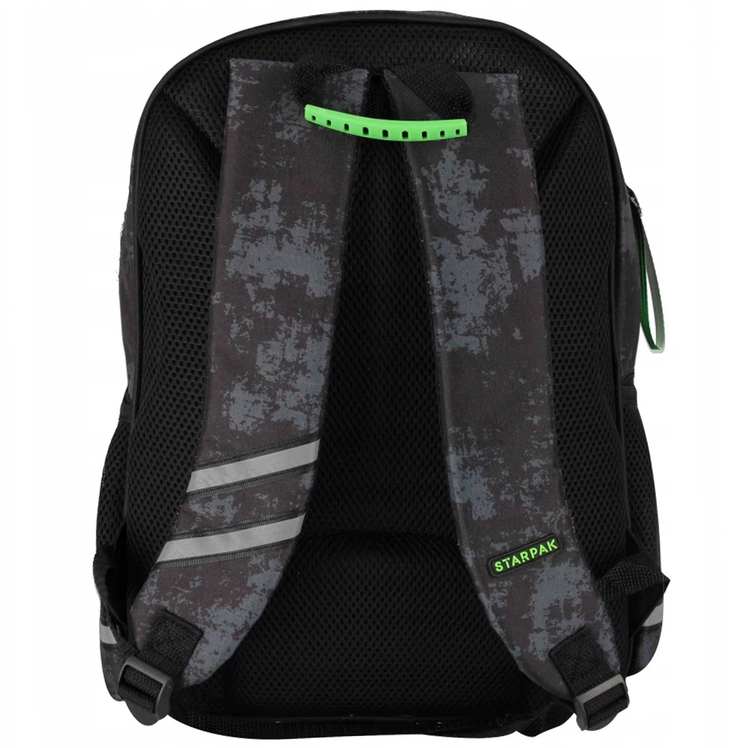 Sarcia.eu Schulrucksack Football schwarzer Jugendrucksack, 40x29x20 cm, gepolstert – Bild 5 von 5