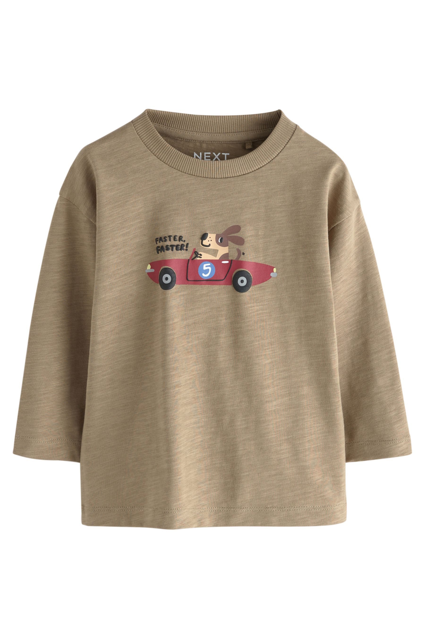 Next Langarmshirt 3er-Pack Langarmshirts mit Grafik (3-tlg) – Bild 5 von 5