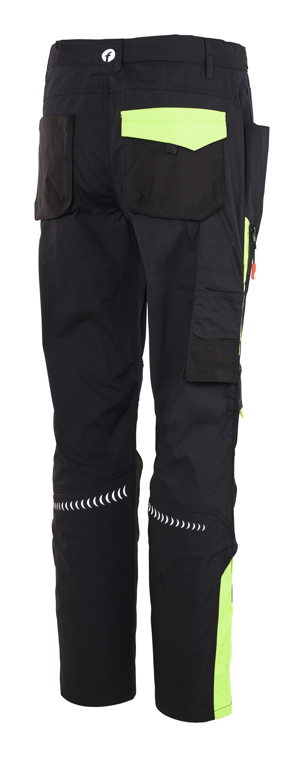 fortis Arbeitsbundhose Herren-Bundhose Performance schwarz/lime