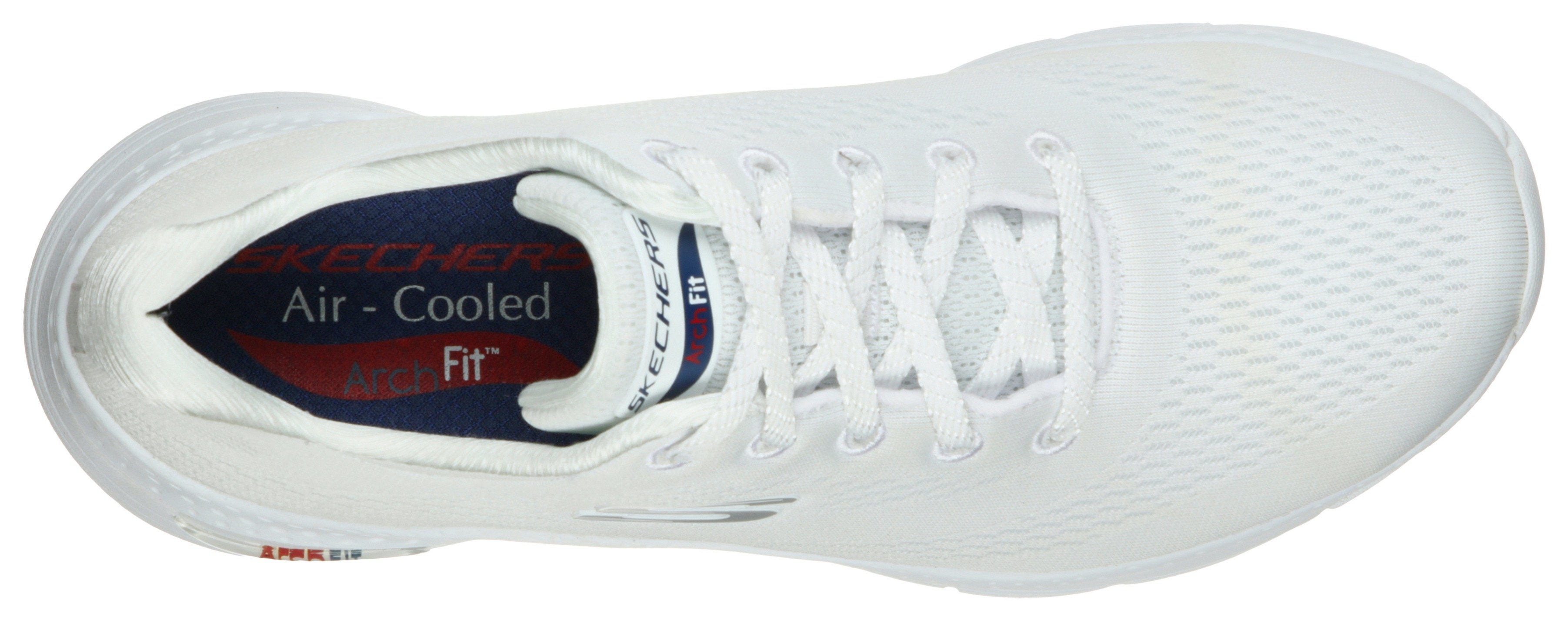 Skechers Sneaker mit FIT weiß seitlichem ARCH Logo-Emblem